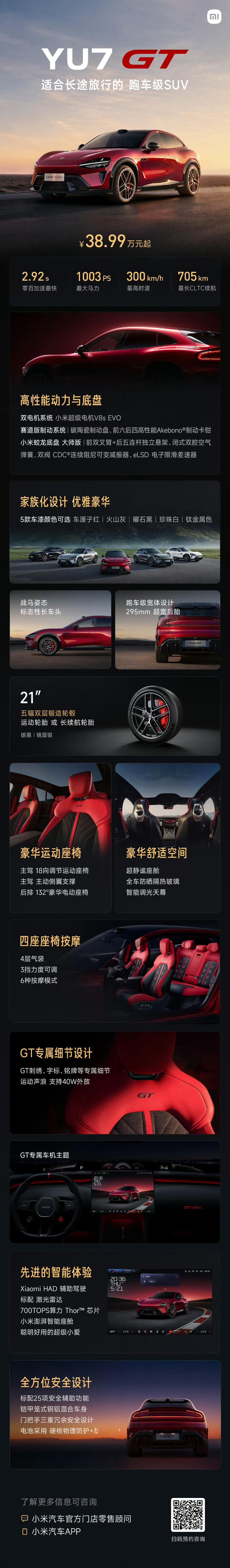 疯啦！小米YU7GT 38.99万元起！6月30日24点前下定，还可享5年低息，