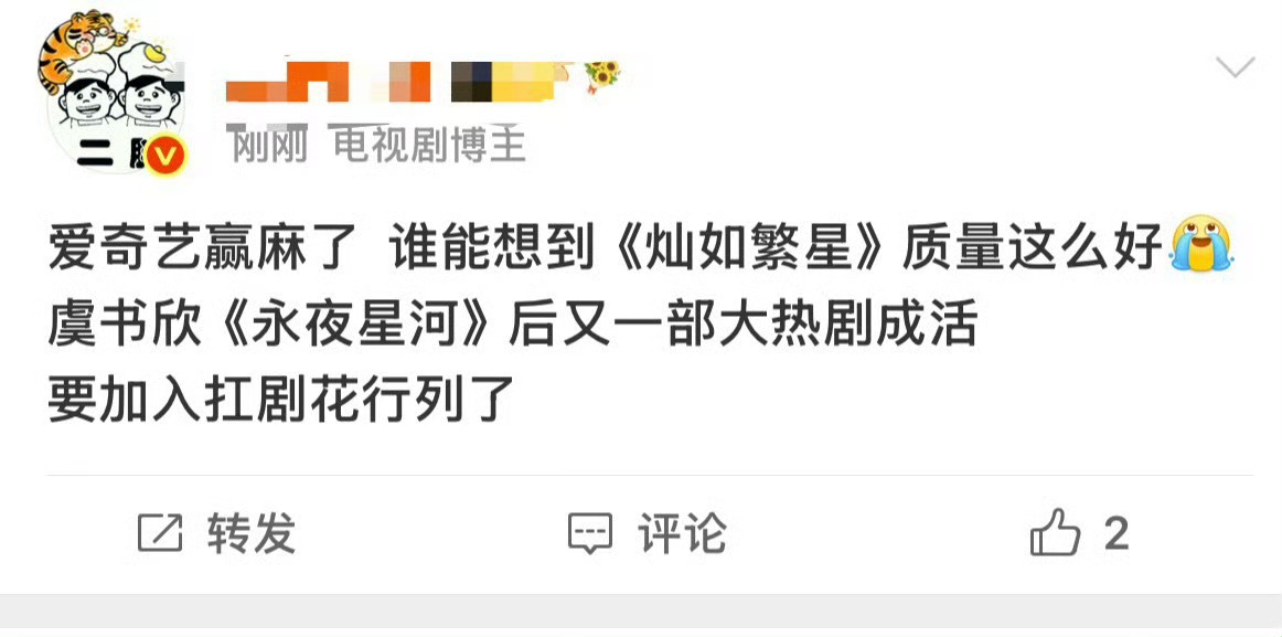 路人清一水的好评都说好看我们灿如繁星就这样争气 七月是属于灿如繁星的！虞书欣张婧