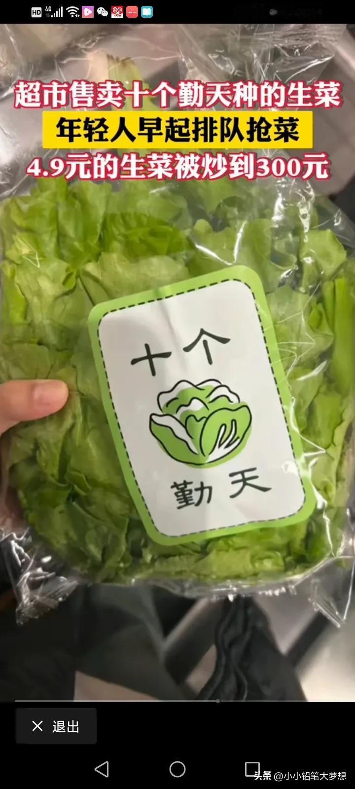 300块钱一颗生菜，你会买吗？3月3号，杭州的一家超市，一大早就有一大波年轻人排