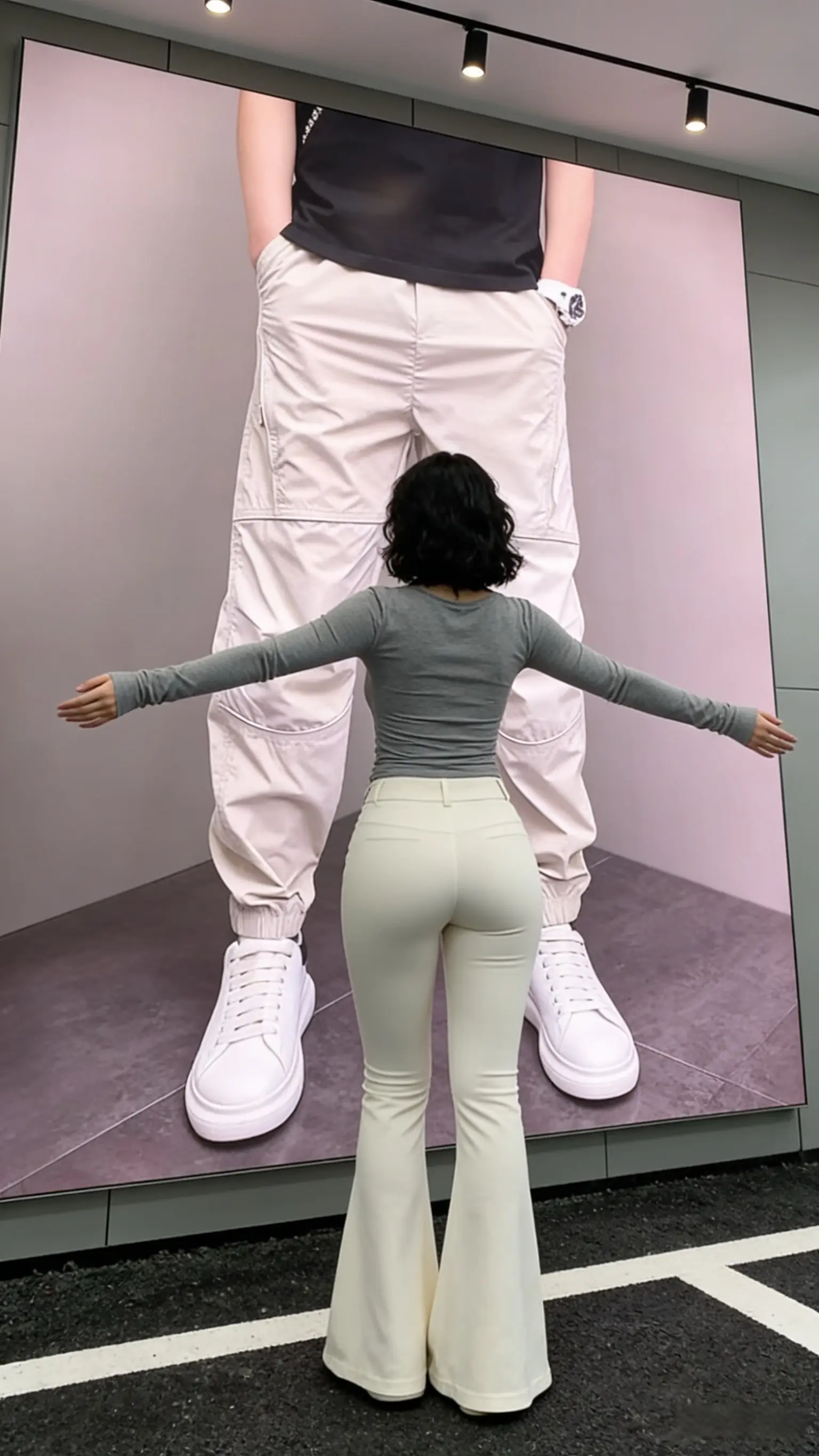 春夏季新款美式束脚休闲裤男工装裤宽松百搭抽绳户外运动哈伦裤子         ✓