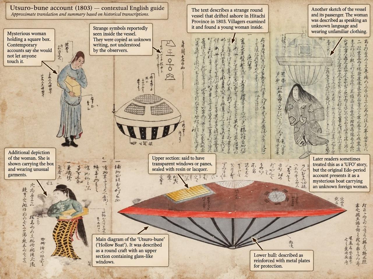 日本常陆国（Hitachi Province）流传的“虚舟”（Utsuro-bu