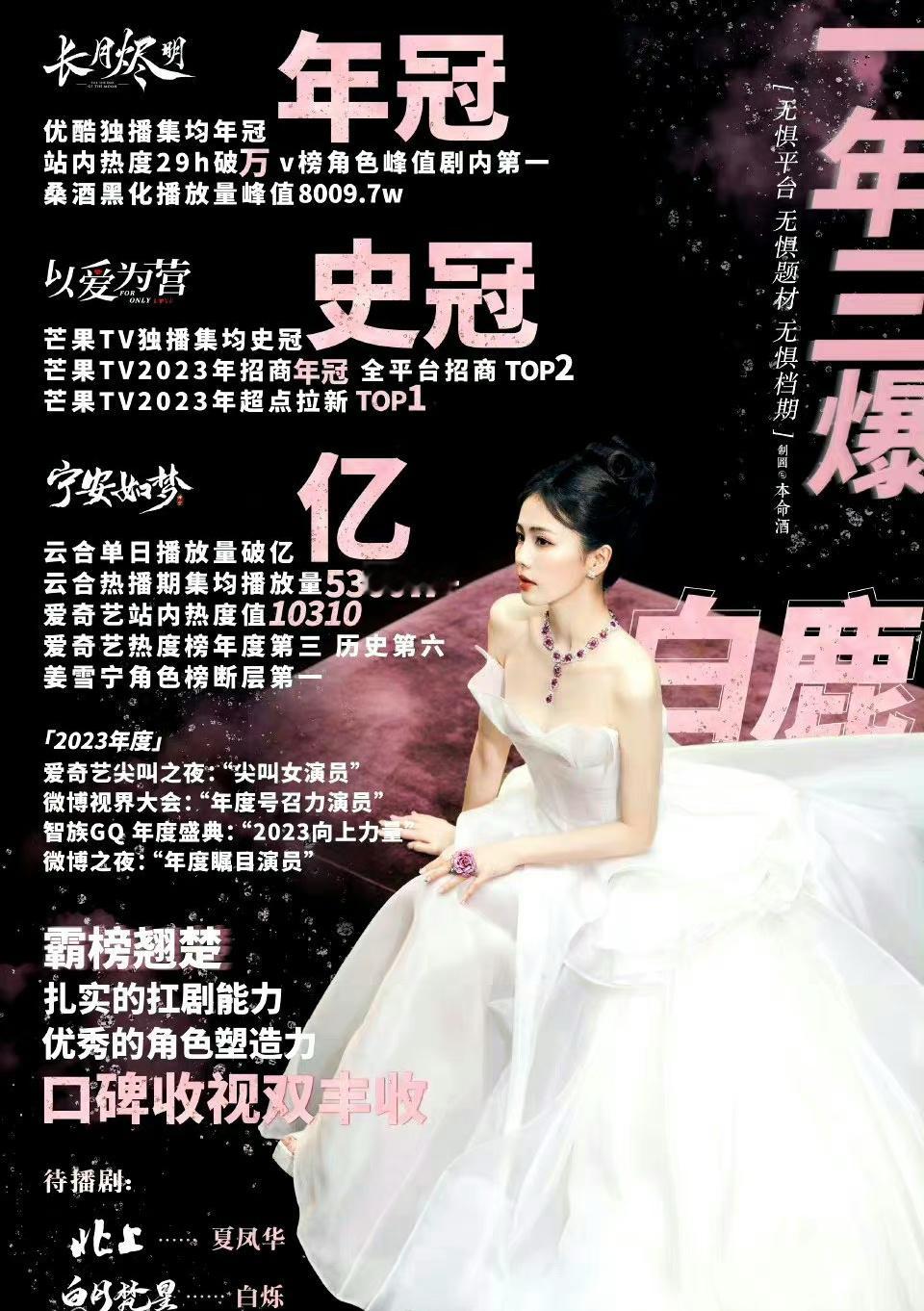 这么来看，感觉白鹿的实绩确实比许凯要强很多 ​​​