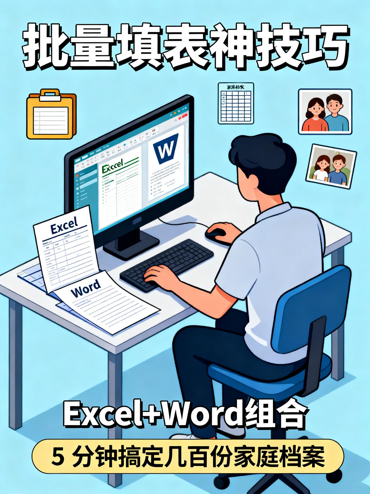 表格数据填充到文档模板-思考题2（填入多表格）
藏在Excel+Word组合里的