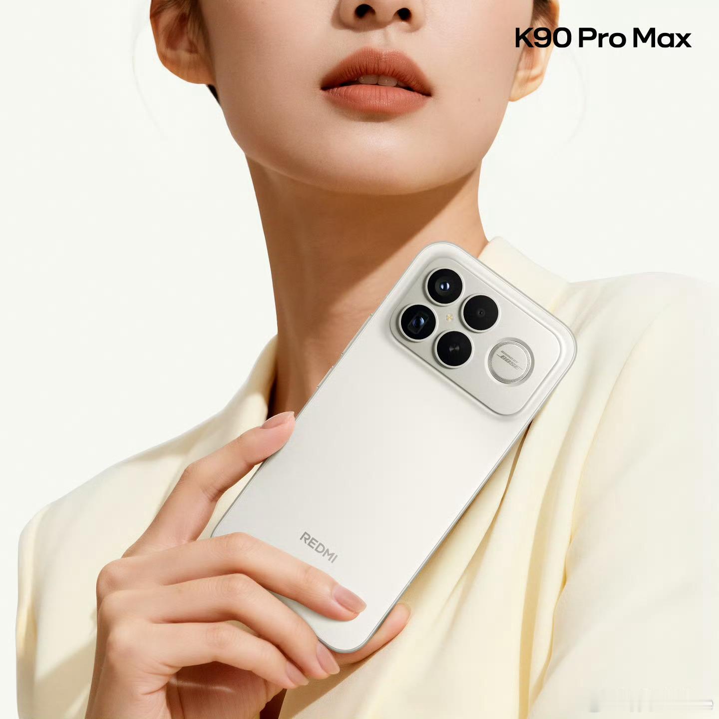 K90 Pro Max官方先放出来的流金白配色，是不是很好看。应该是近几年我最喜