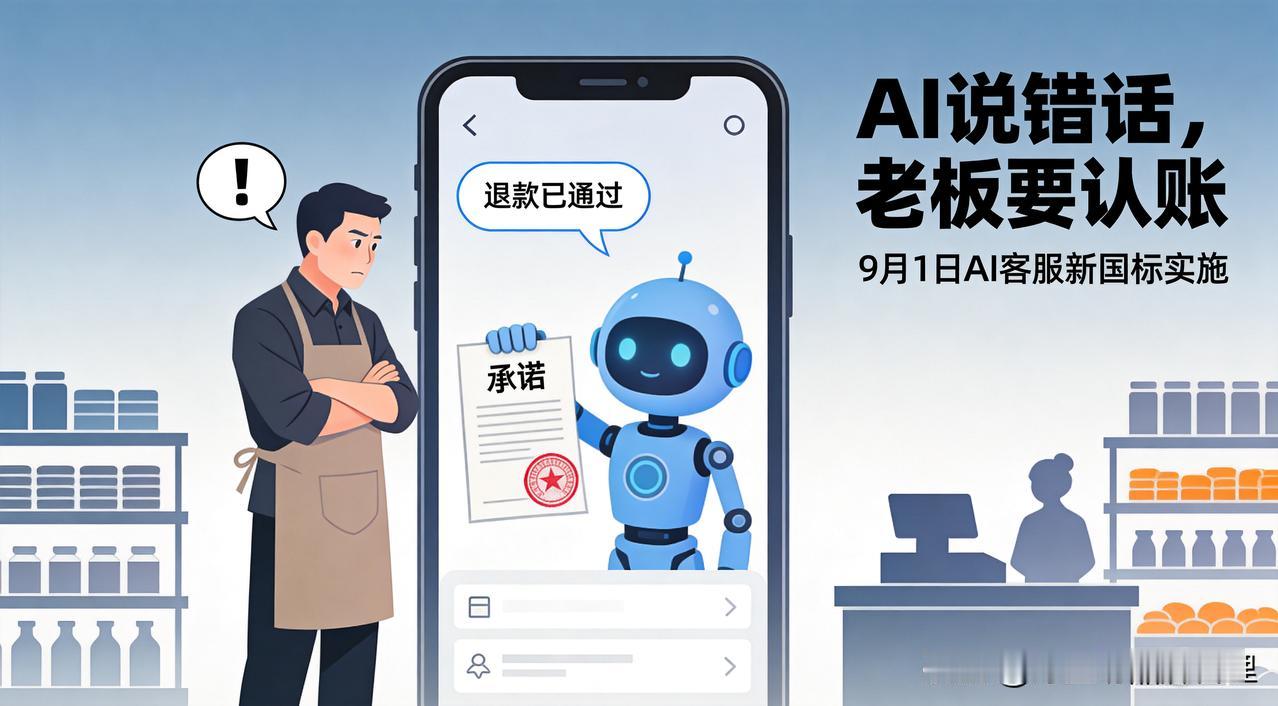 明天起，AI客服说错一句话，老板要赔真金白银
明天（9月1日）起，一个很多人没注