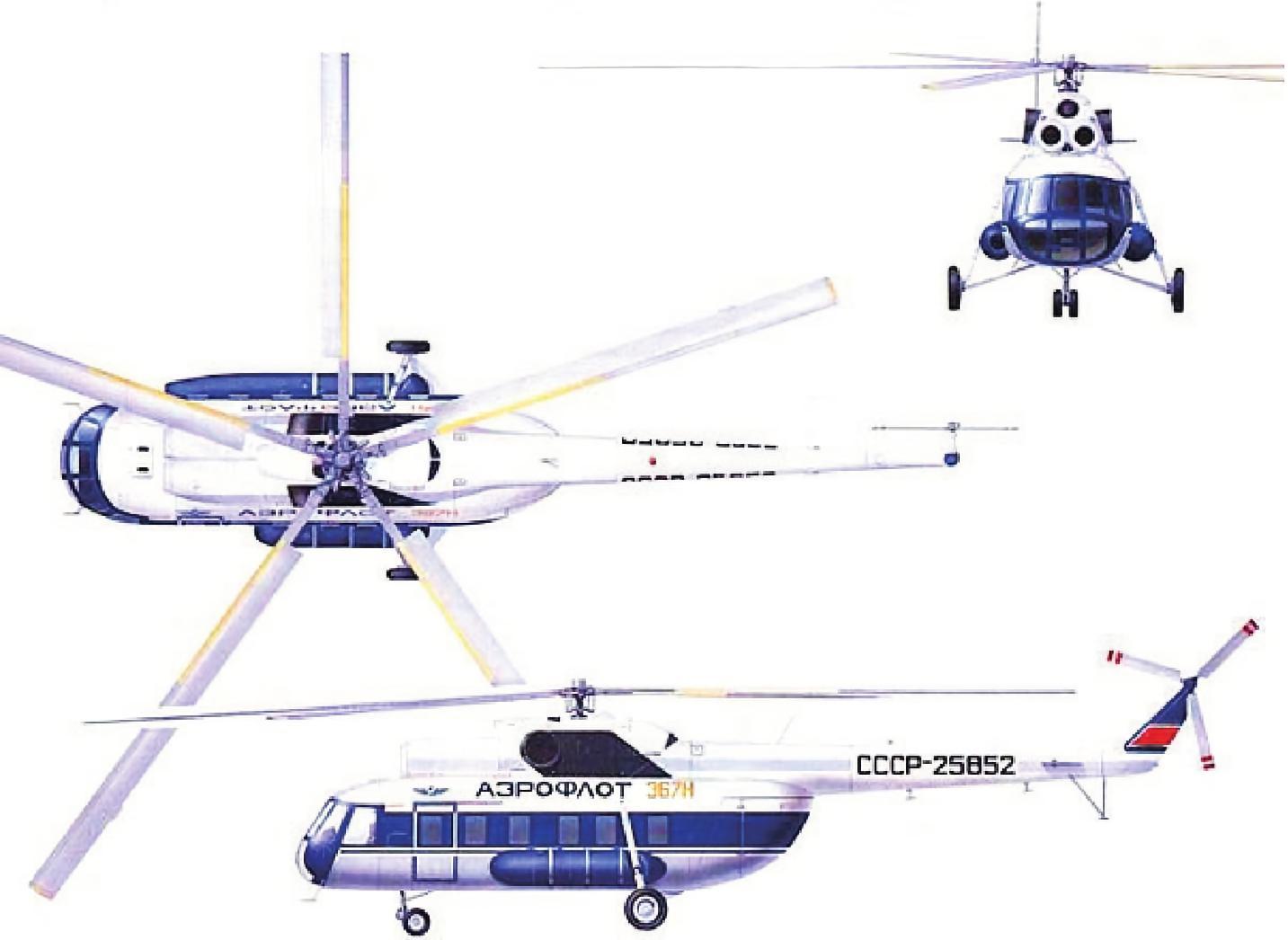 每天认识一件兵器 苏联/俄罗斯Mi-8“河马”直升机机身长度：18.17米机身高