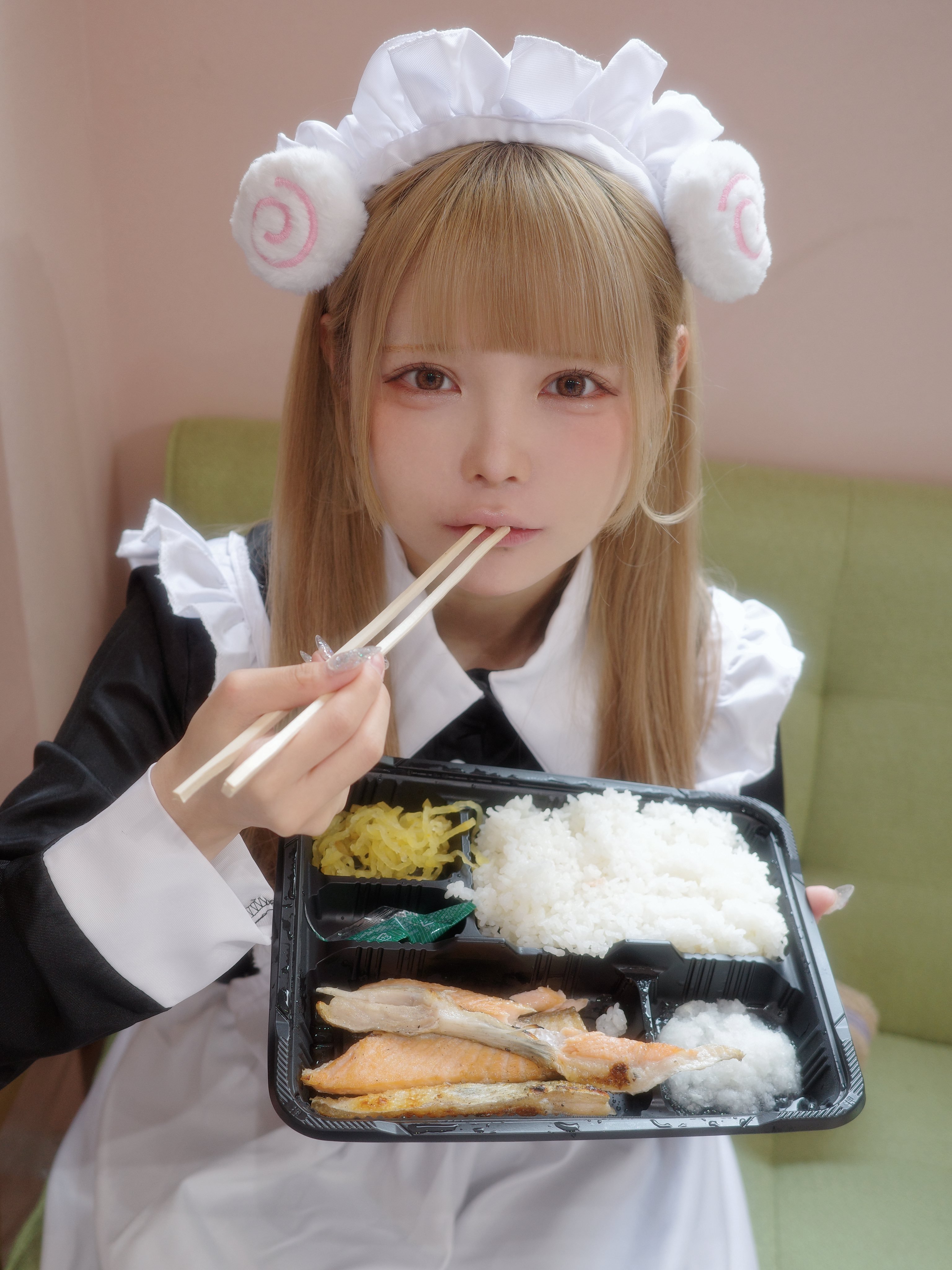 眠岸ぷりん：「女仆也是会去吃しんぱち食堂的嘛」眠岸ぷりん【NANIMONO】所属