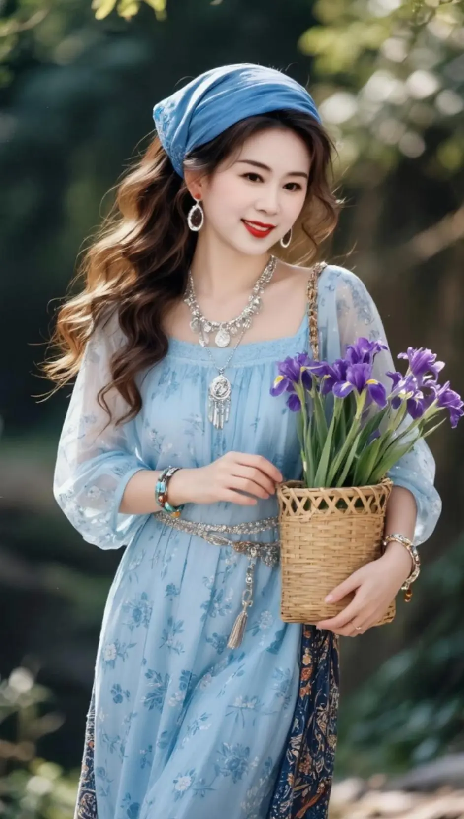 AI傣风花卉照 随变ai随便玩