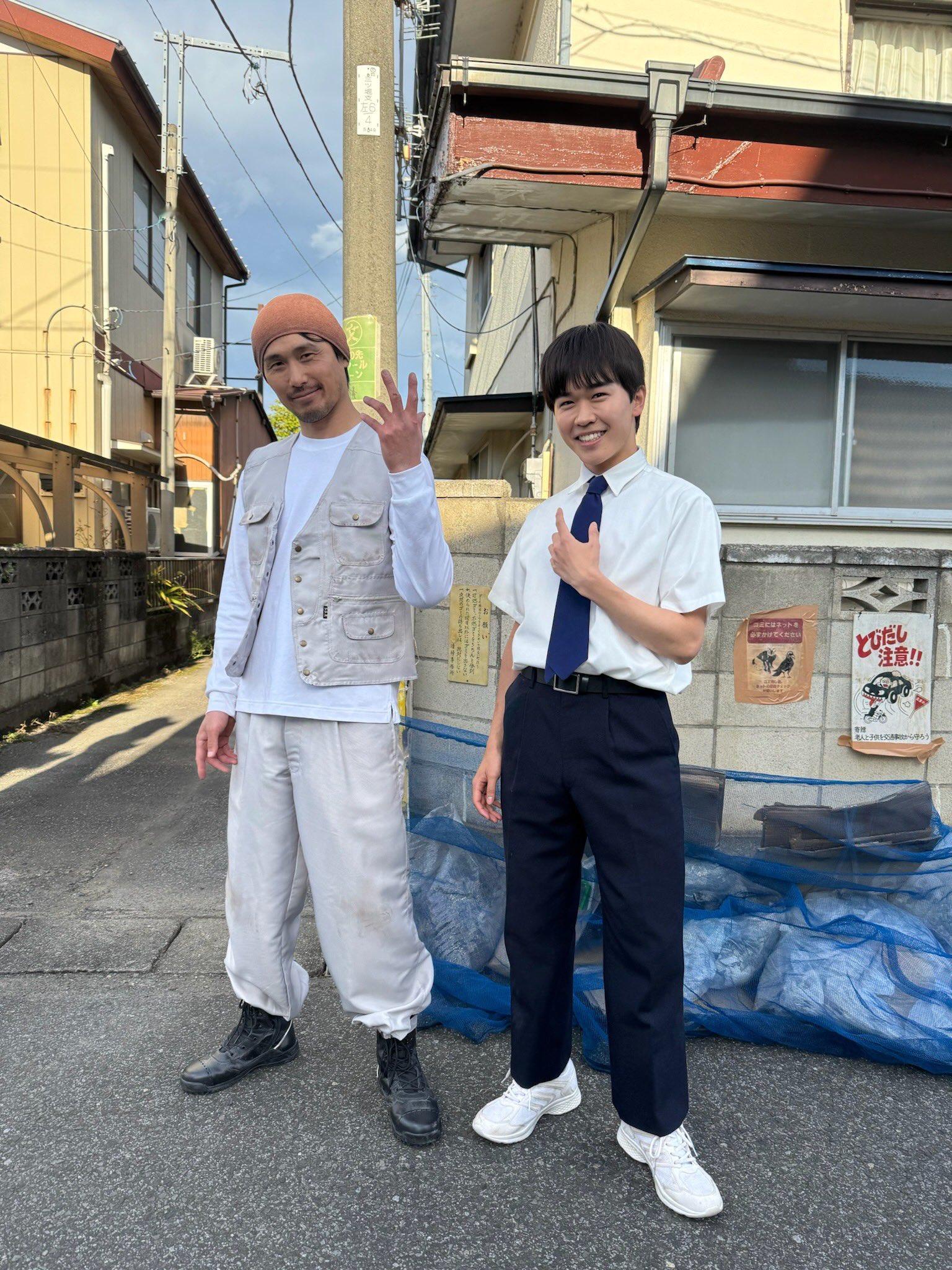 鈴木福（実は！ドラマ『惡の華』第5話で、春日がぶつかる男性を、縄田雄哉さんが演じ
