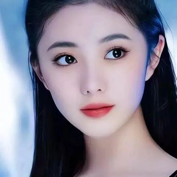 梦幻般的少女，温柔而神秘，仿佛来自童话世界。清秀美少女 梦幻少女感 紫色梦幻少女