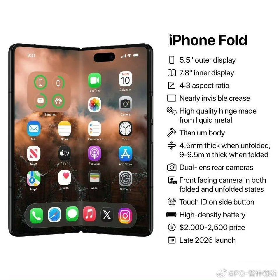 折叠屏iphone明年亮相 有多人和我一样，无法接受折叠屏有折痕？iPhone似