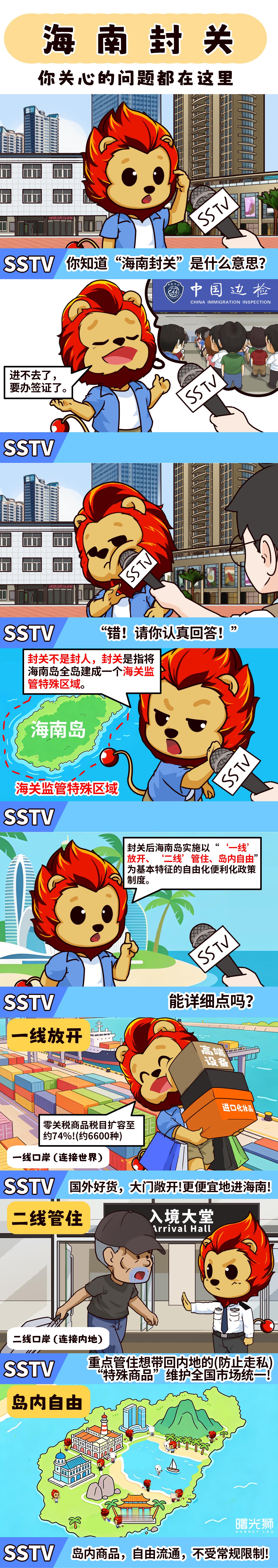 海南封关你关心的都在这SSTV：封关不是封岛，             而是进一