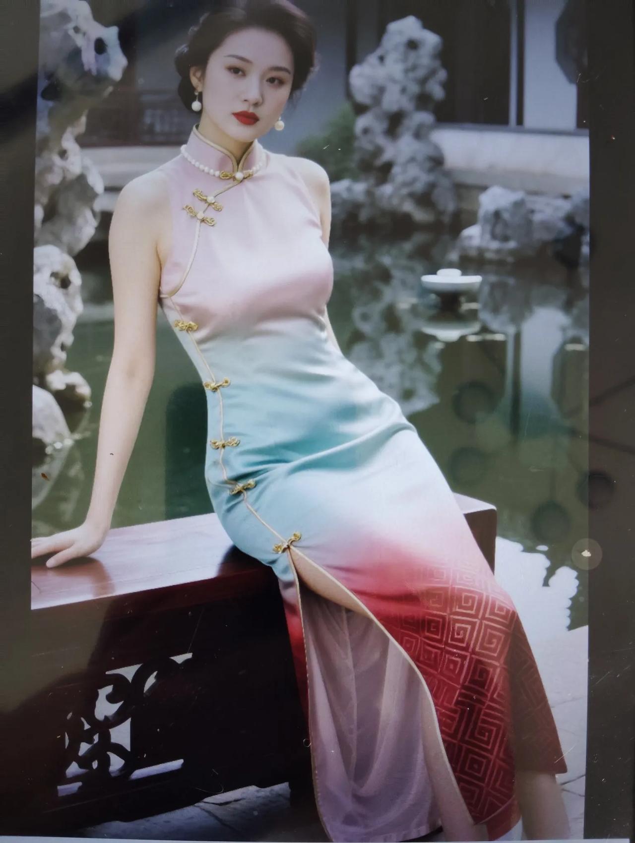 这个问题，穿旗袍的魅力是什么？旗袍上百年来经久不衰。为什么？主要体现旗袍设计立体