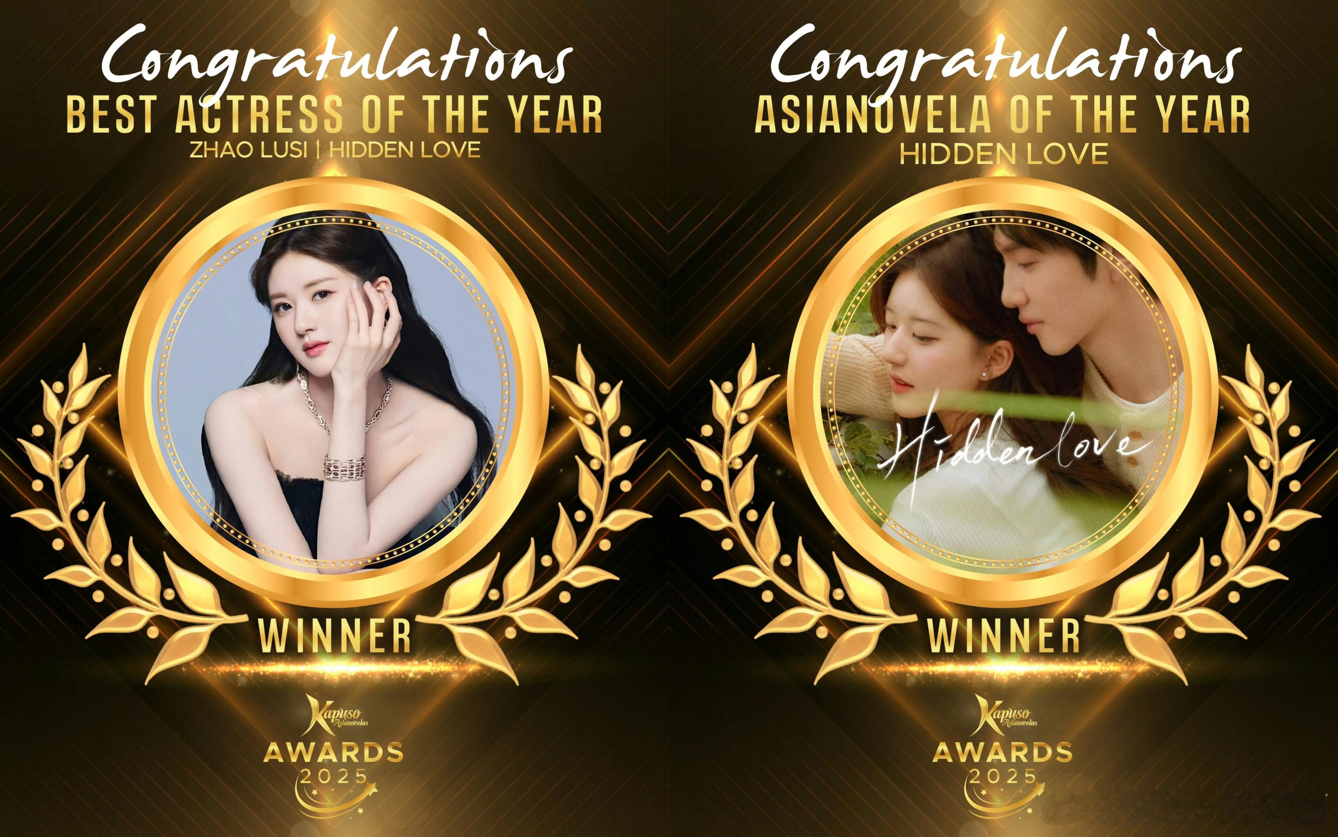 🔥恭喜赵露思《偷偷藏不住》桑稚 荣获 菲律宾2025年Kapuso Asian