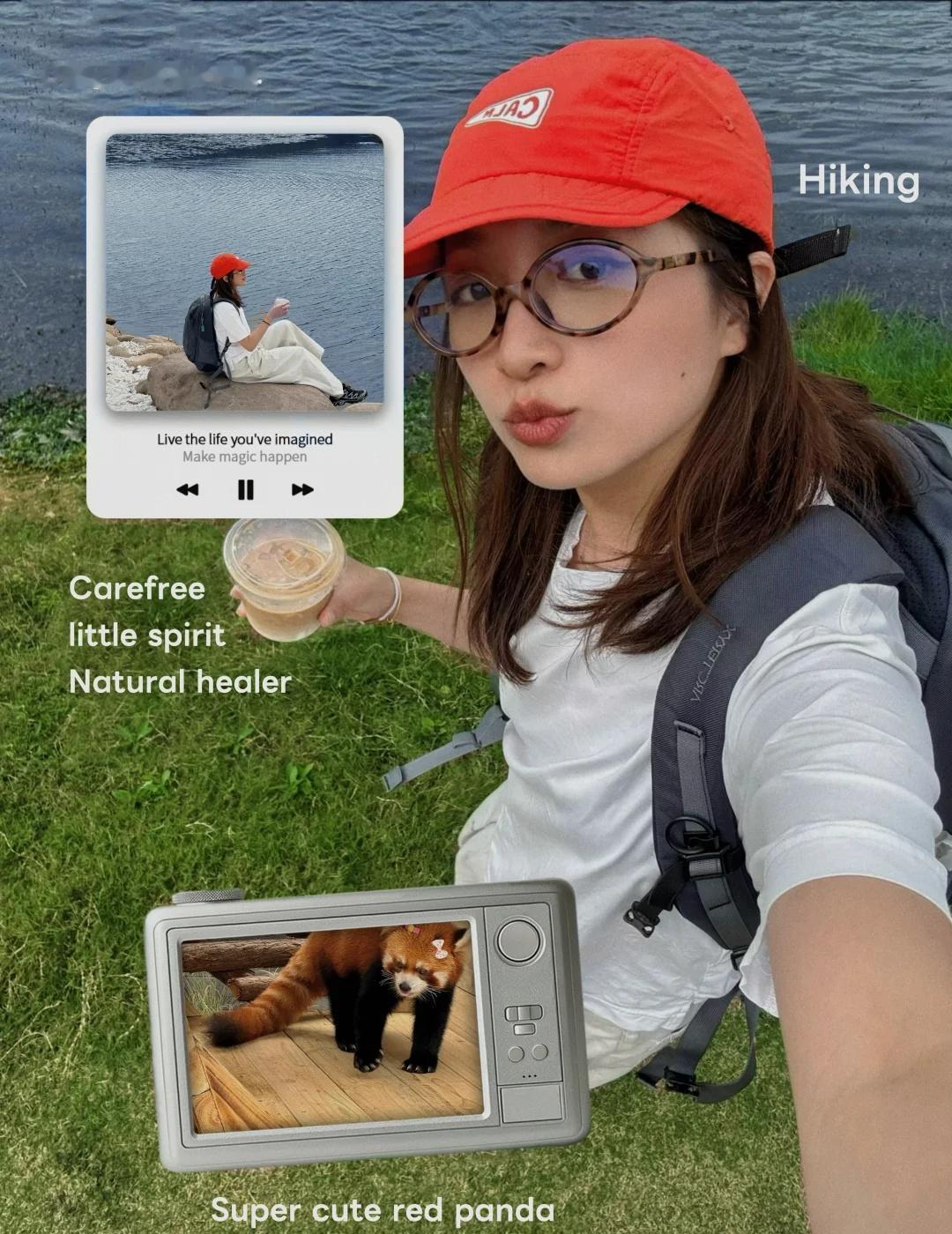 今天是小熊猫系泥🥰
和小熊猫比可爱输了
可能是没有戴蝴蝶结发夹的缘故🤔
这次