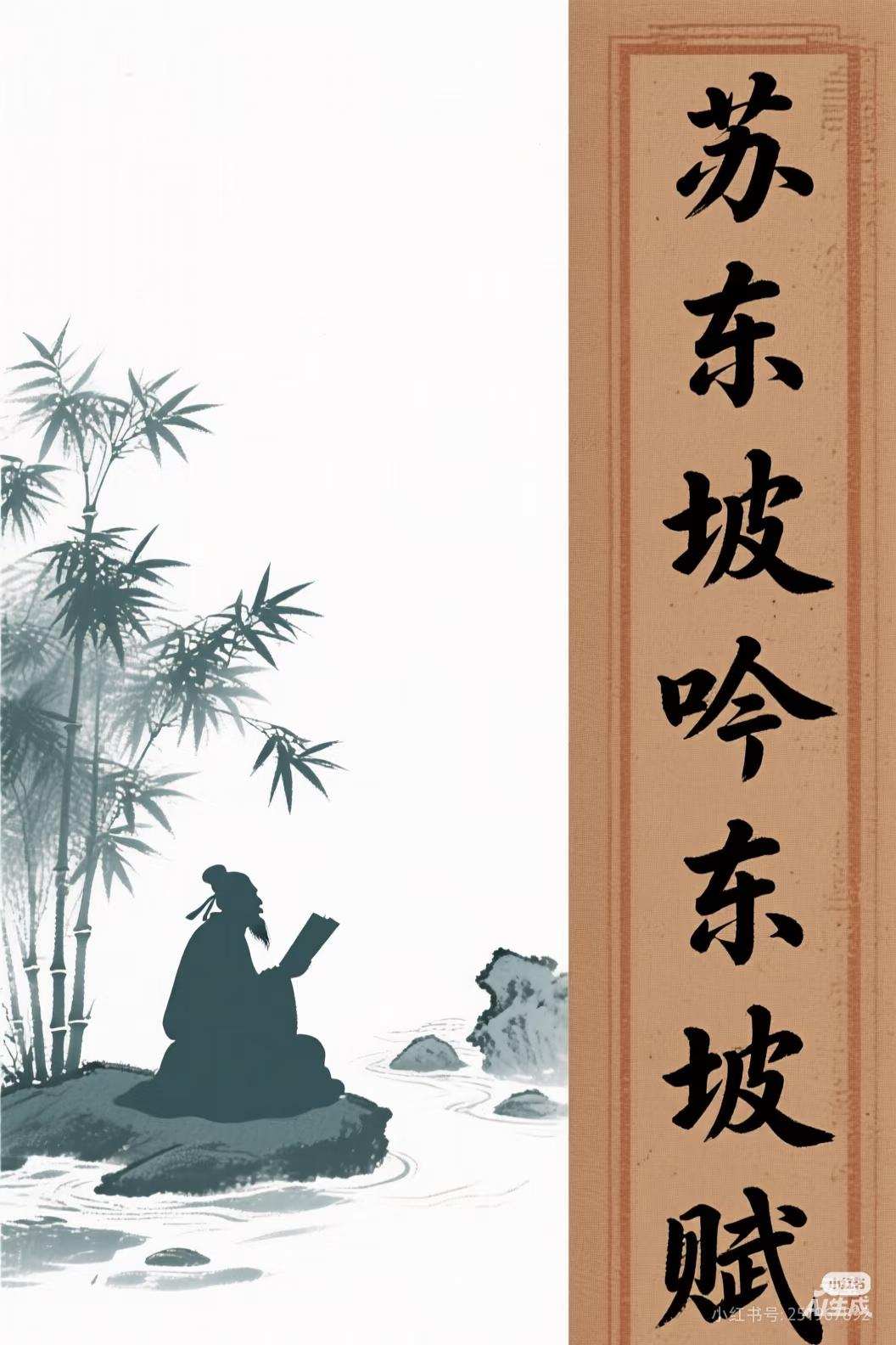 上联：苏东坡吟东坡赋，
下联