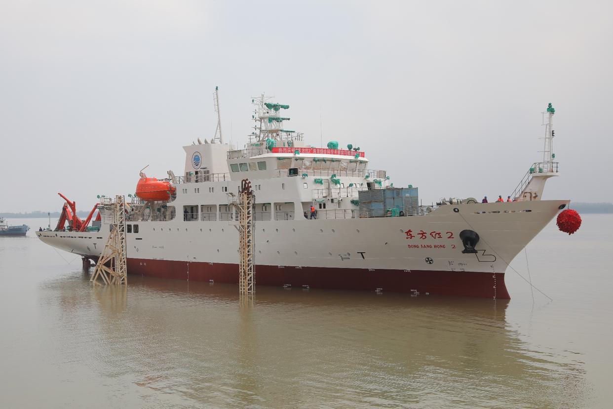 7月30日，据央视新闻直播间报道，昨天，“东方红2”海洋综合科考实习船此前已经安