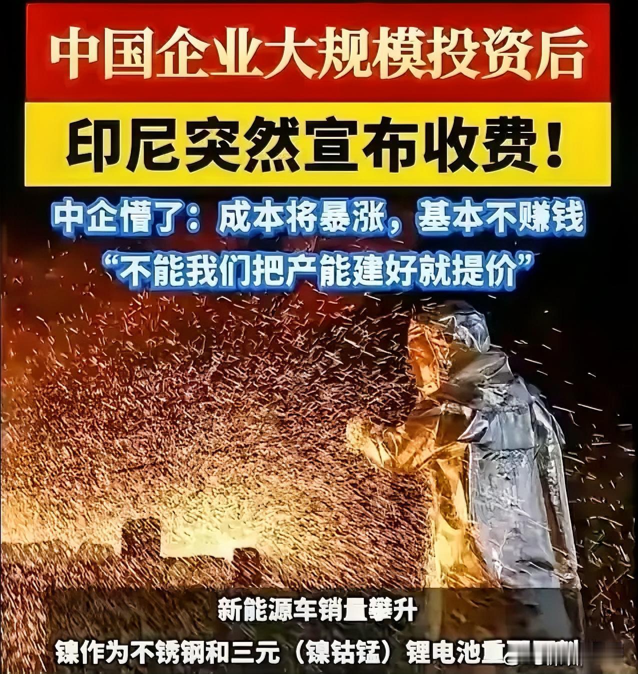 搞镍的企业刚刚在印尼吃了大亏，就有国内企业急急忙忙又要去印尼平账了？ ​​​7月