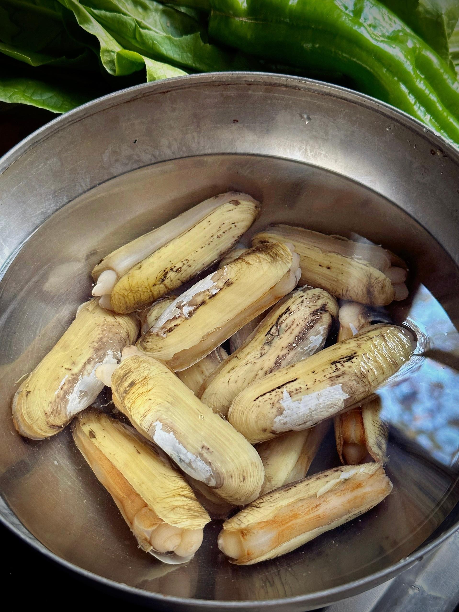 鸡好肥啊，蛏子好肥，连茼蒿菜和辣椒都好肥。 ​​​