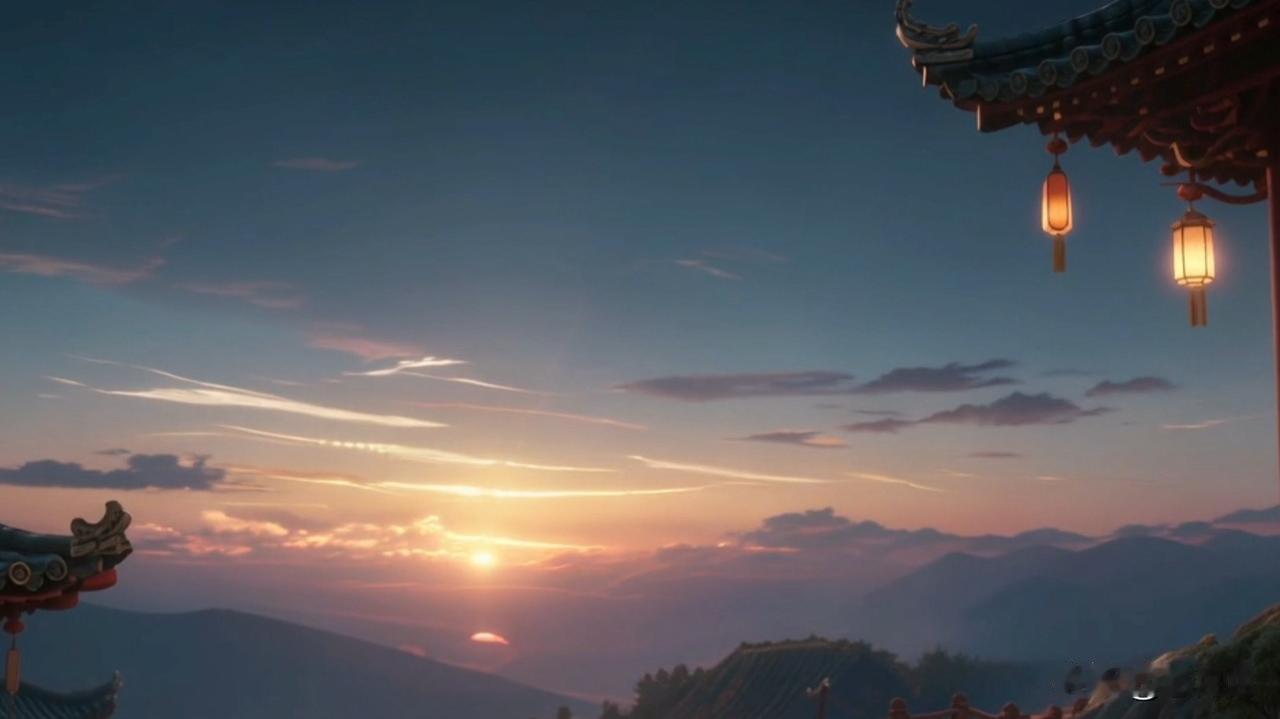 风是轻轻的，携着旧年最后一缕温软，漫过檐角的铃。
我立在暮色里，等一场盛大的绽开