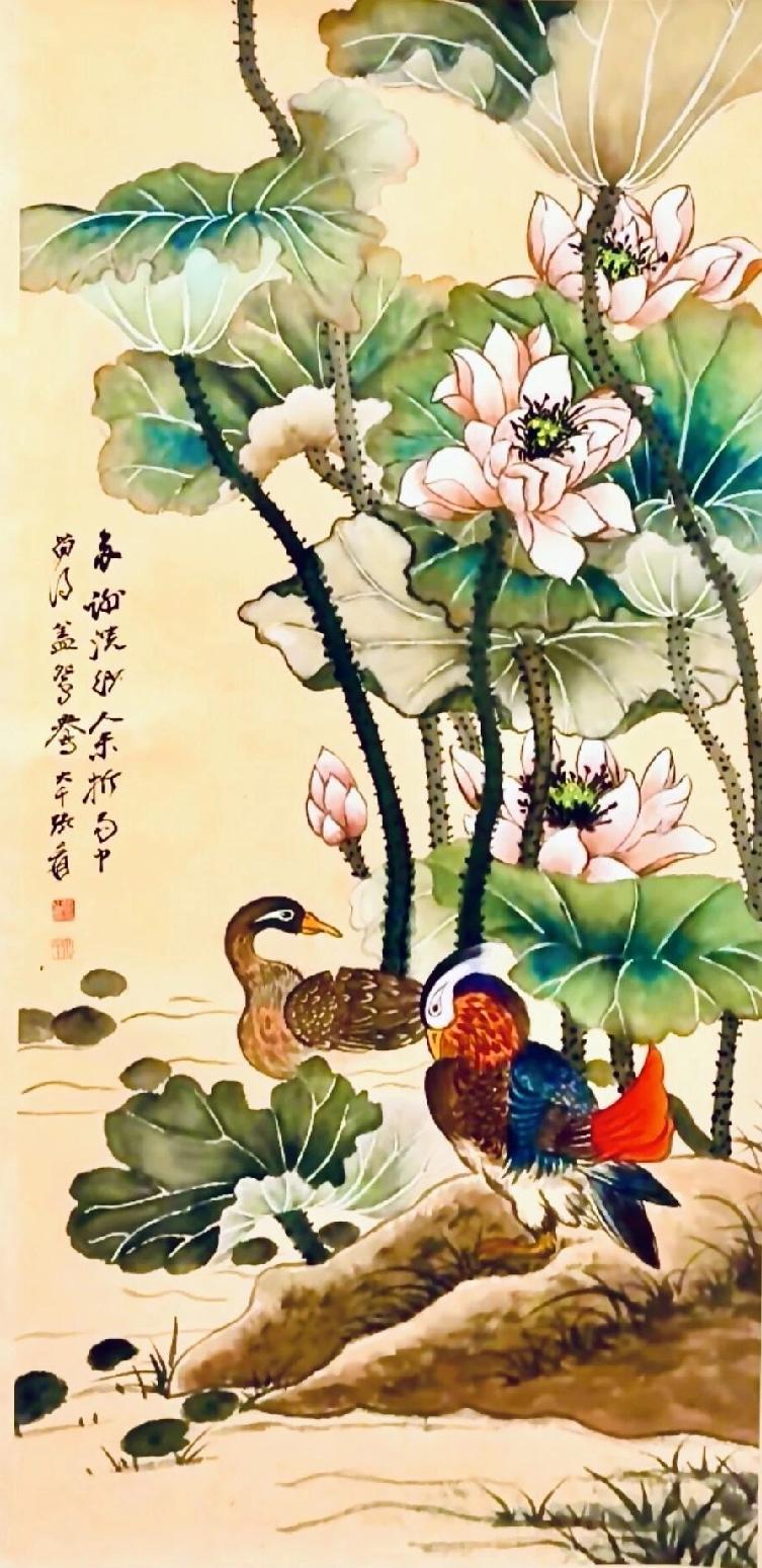 工笔花鸟画欣赏（图片来自网上）