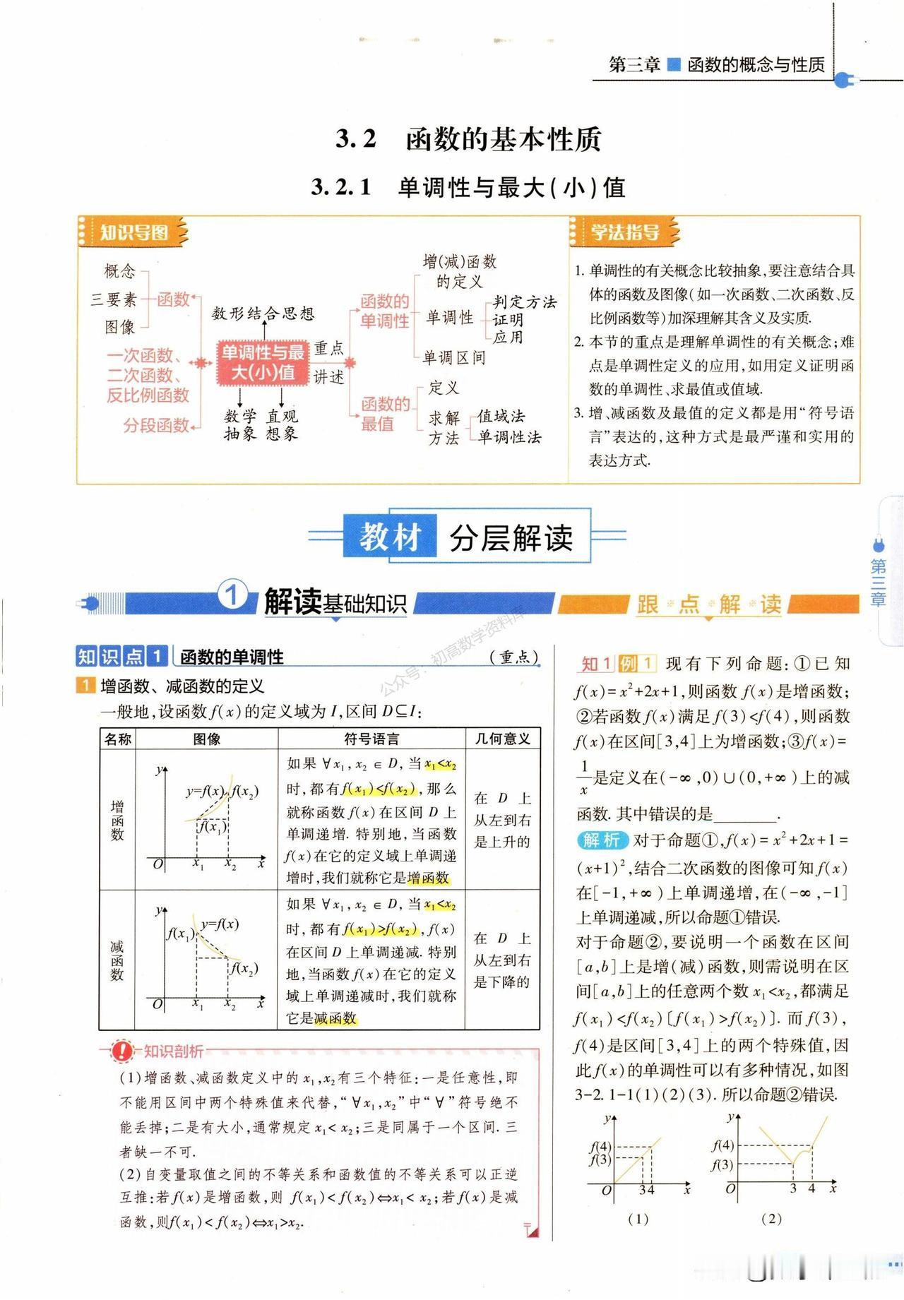 高一数学——函数单调性重点题型精讲