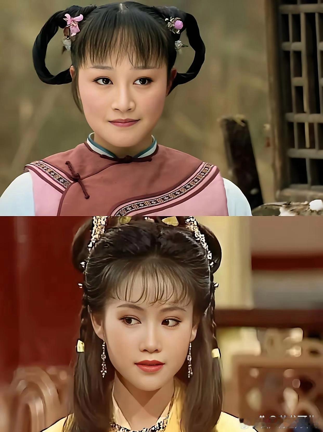 虽然我讨厌浣碧但我还是帮她打扮了现在看看是不是和梁小冰差距小点了我给她们戴了一样
