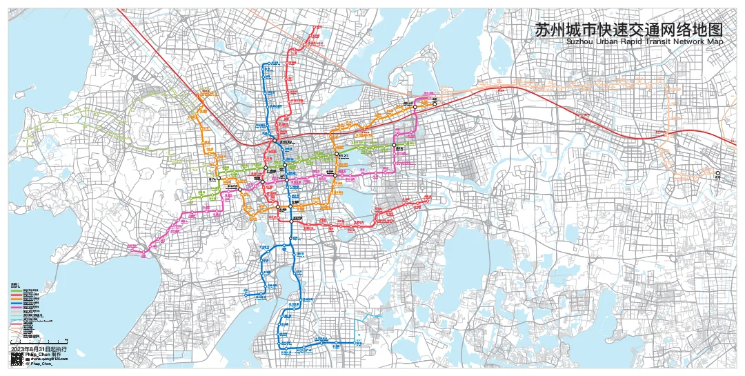 苏州城市快速交通网络地图