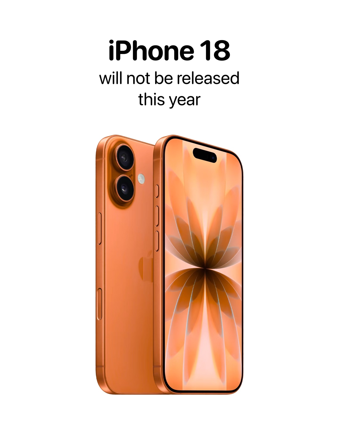 iPhone18再爆料标准版放到明年了，今年秋季发布会只有Pro系列和折叠屏，那