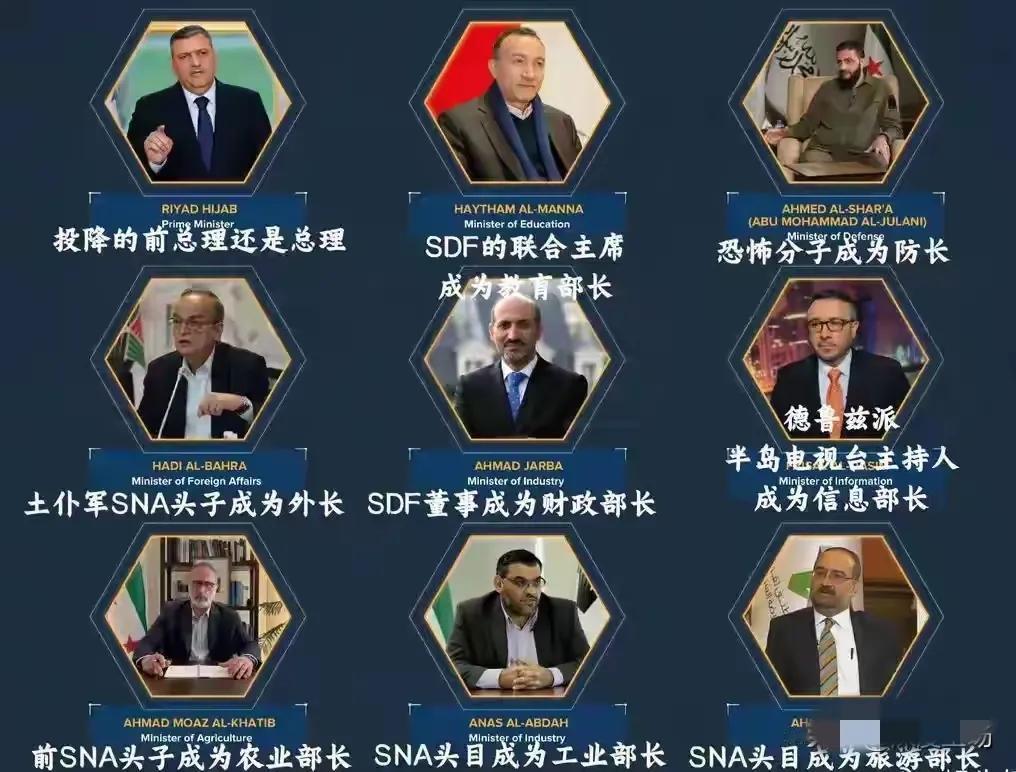叙利亚新政府名单可能即将公布，其中巴沙尔政府前总理将再次出山，担任总理一职。此举