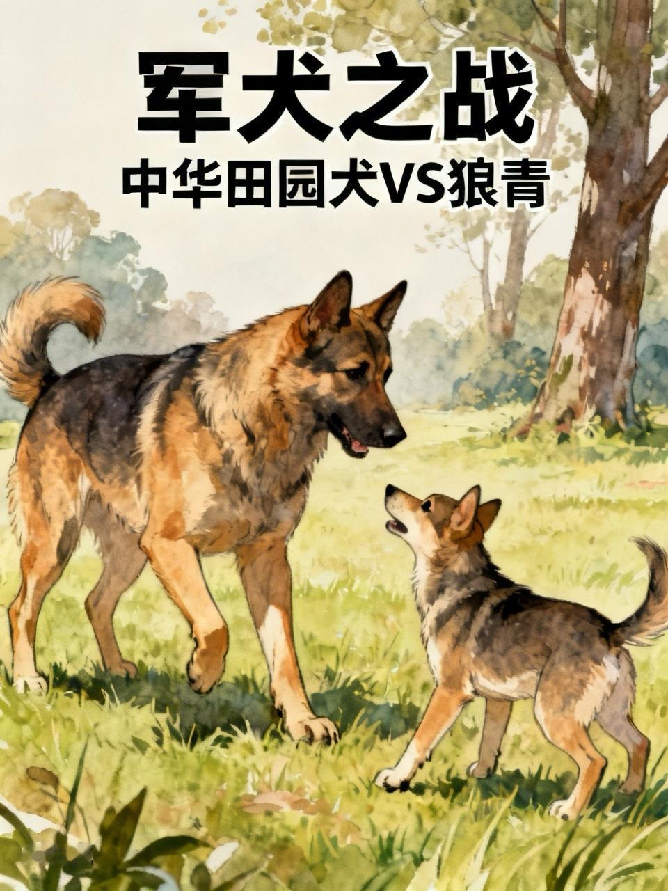 日本军犬害怕中国田园犬
这事儿背后可是有一段热血历史。当年日军培育的狼青军犬，体