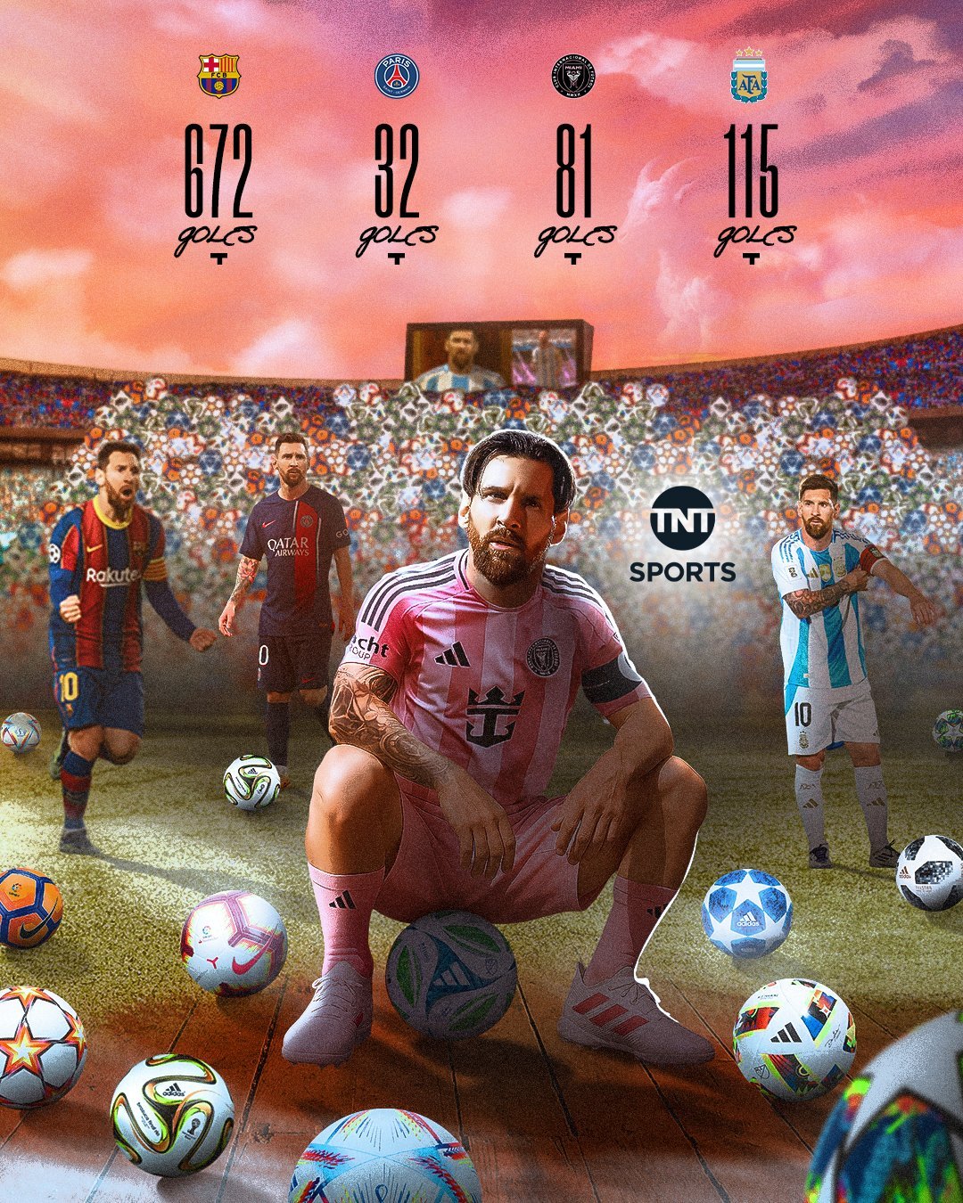 历史上最快（以最少比赛场次计）达到生涯进球里程碑的球员：50球——梅西100球—