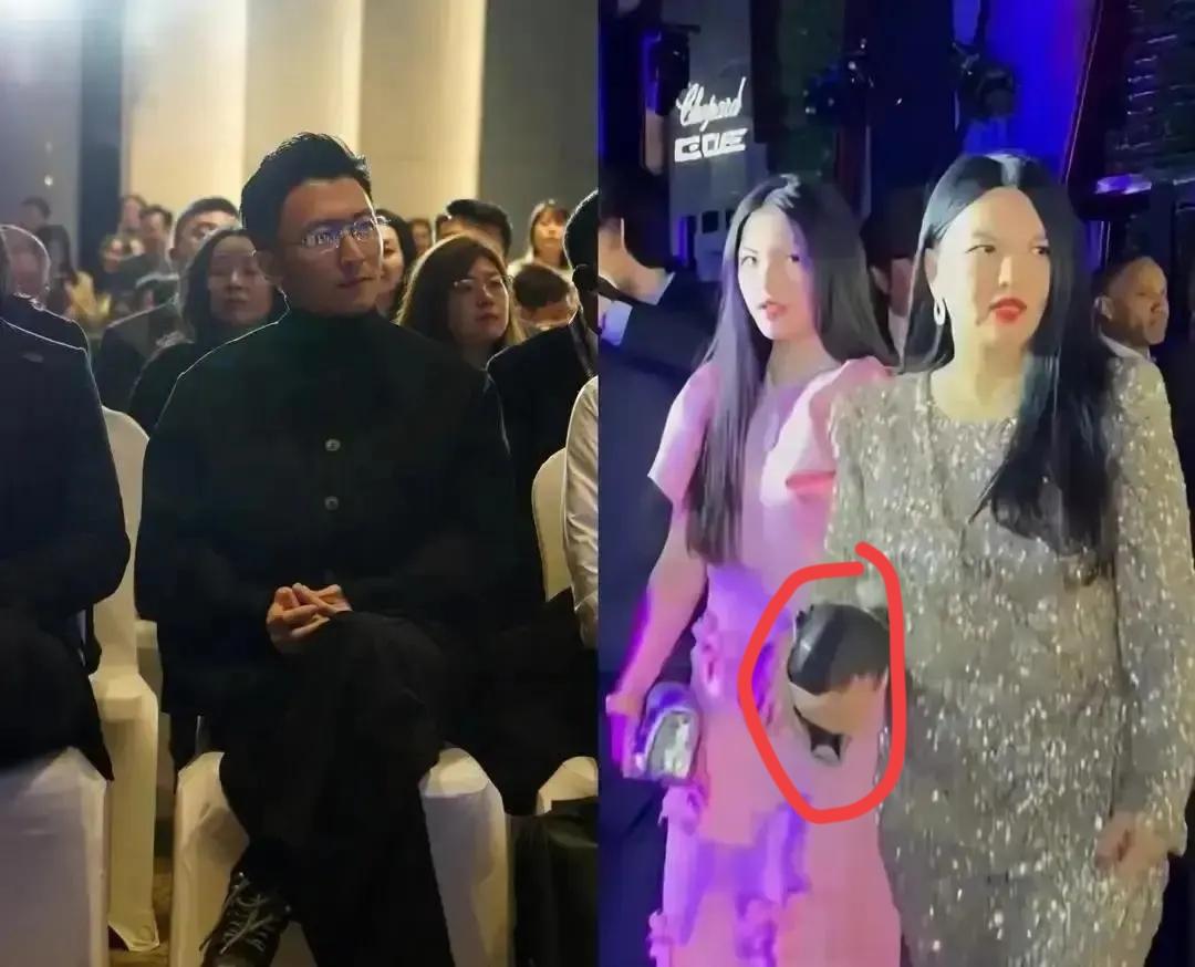 李湘拎着那个限量款包包硬往董明珠跟前凑，这一幕简直比电视剧还尴尬。

说是给孩子