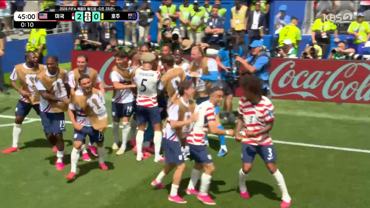 🚨 队长建功杀死悬念！2-0！普利西奇小角度低射破门，东道主扩大生死战战果 ?