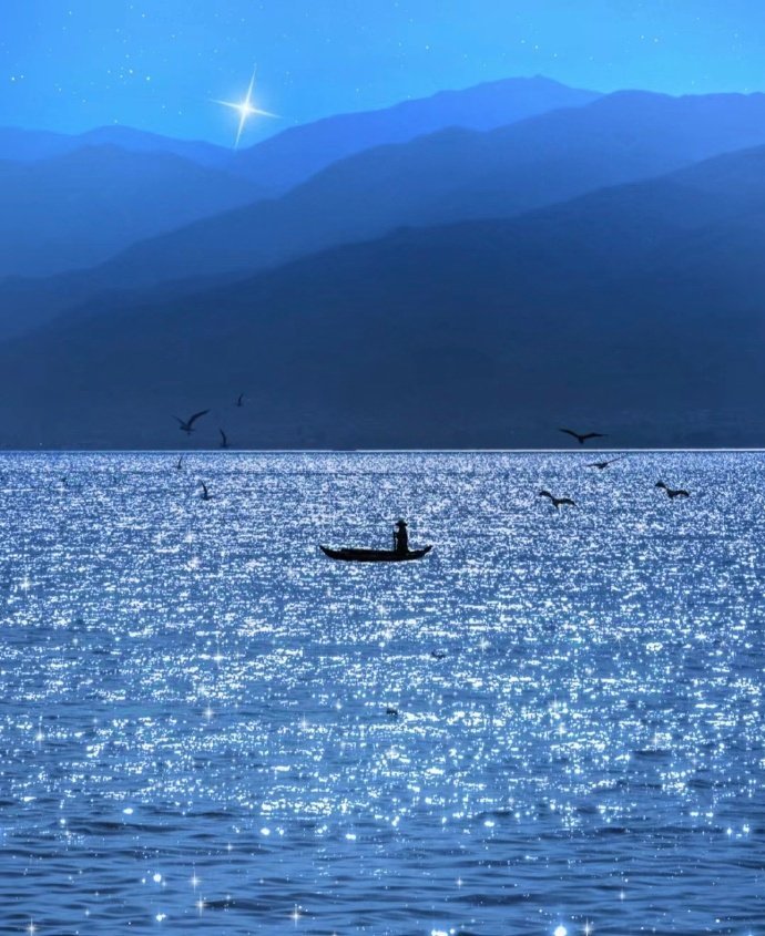 “  一川夜月光流渚 … ”  