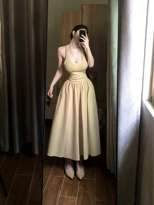 杏色系穿搭尊的很温柔唉～