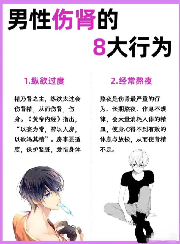 8 大伤肾习惯，男性一定要避开