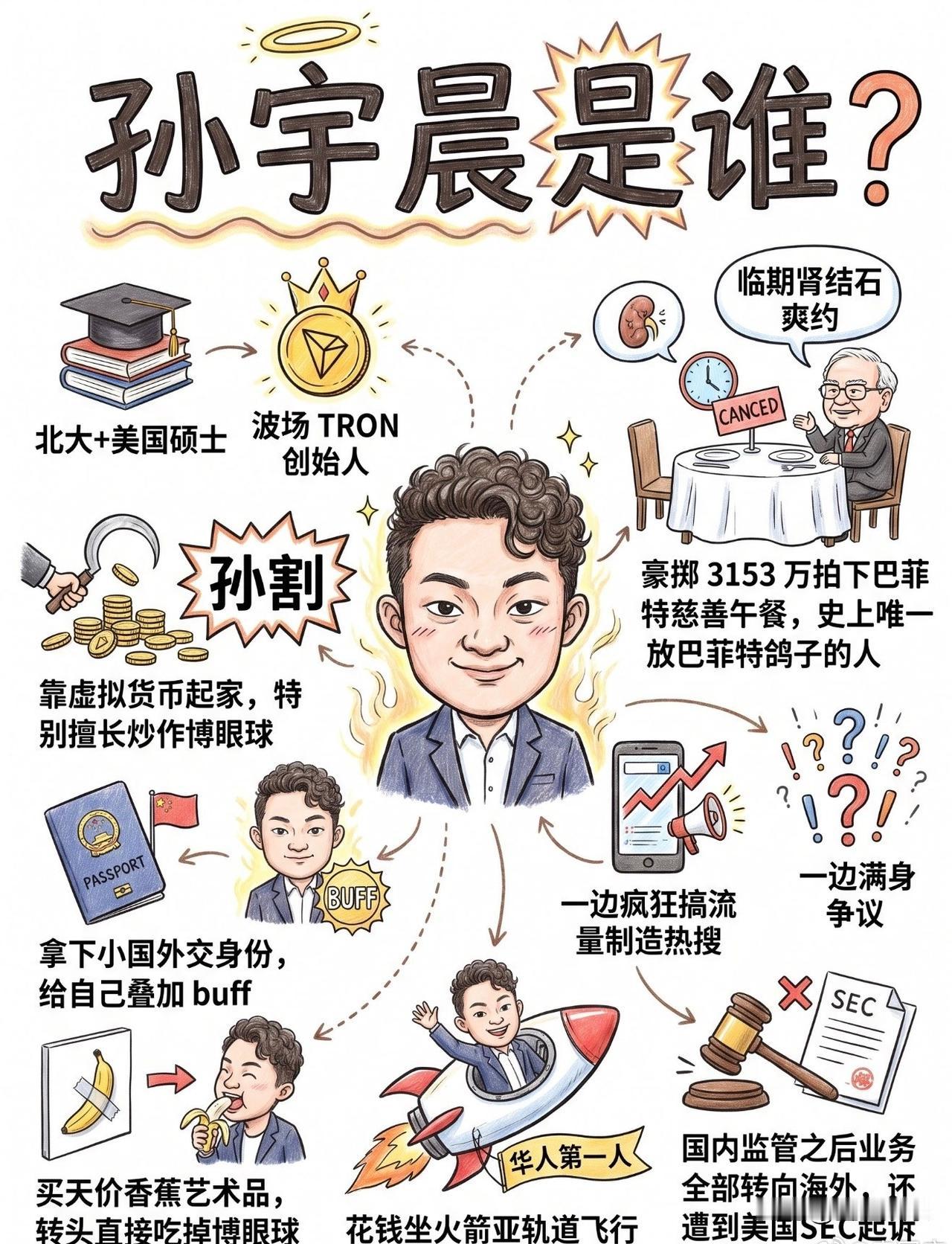 孙宇晨这个人大家一定都知道，最近他是网上热度很高，反而大家不知道孙割是谁吗？