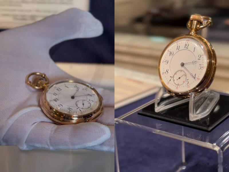 【泰坦尼克号最昂贵遗物！相拥殉情夫妇的18K金怀表将以天价拍卖】 20世纪初，被
