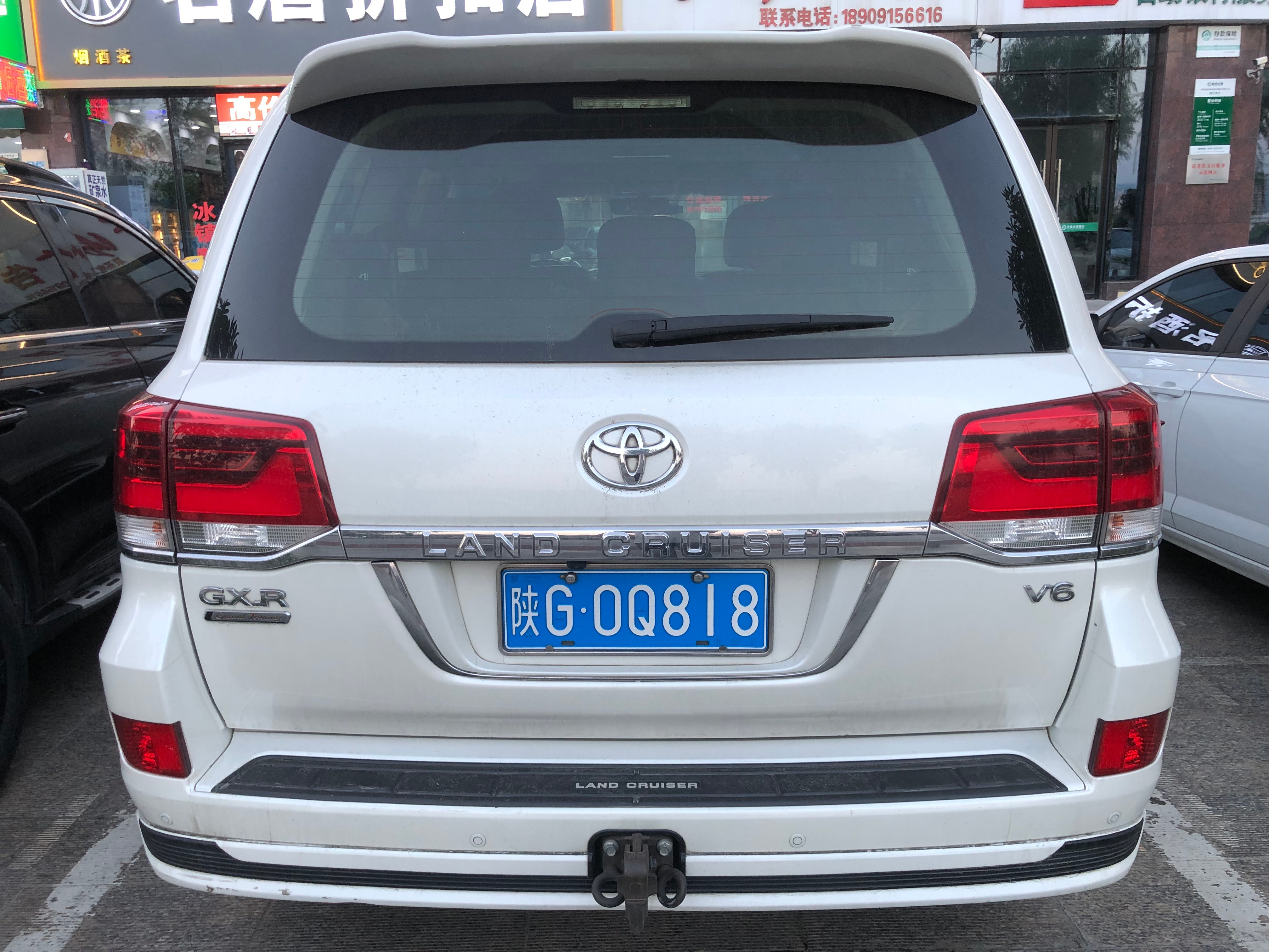 全球车牌 陕G0Q818丰田陆地巡洋舰GX.R V6 安康