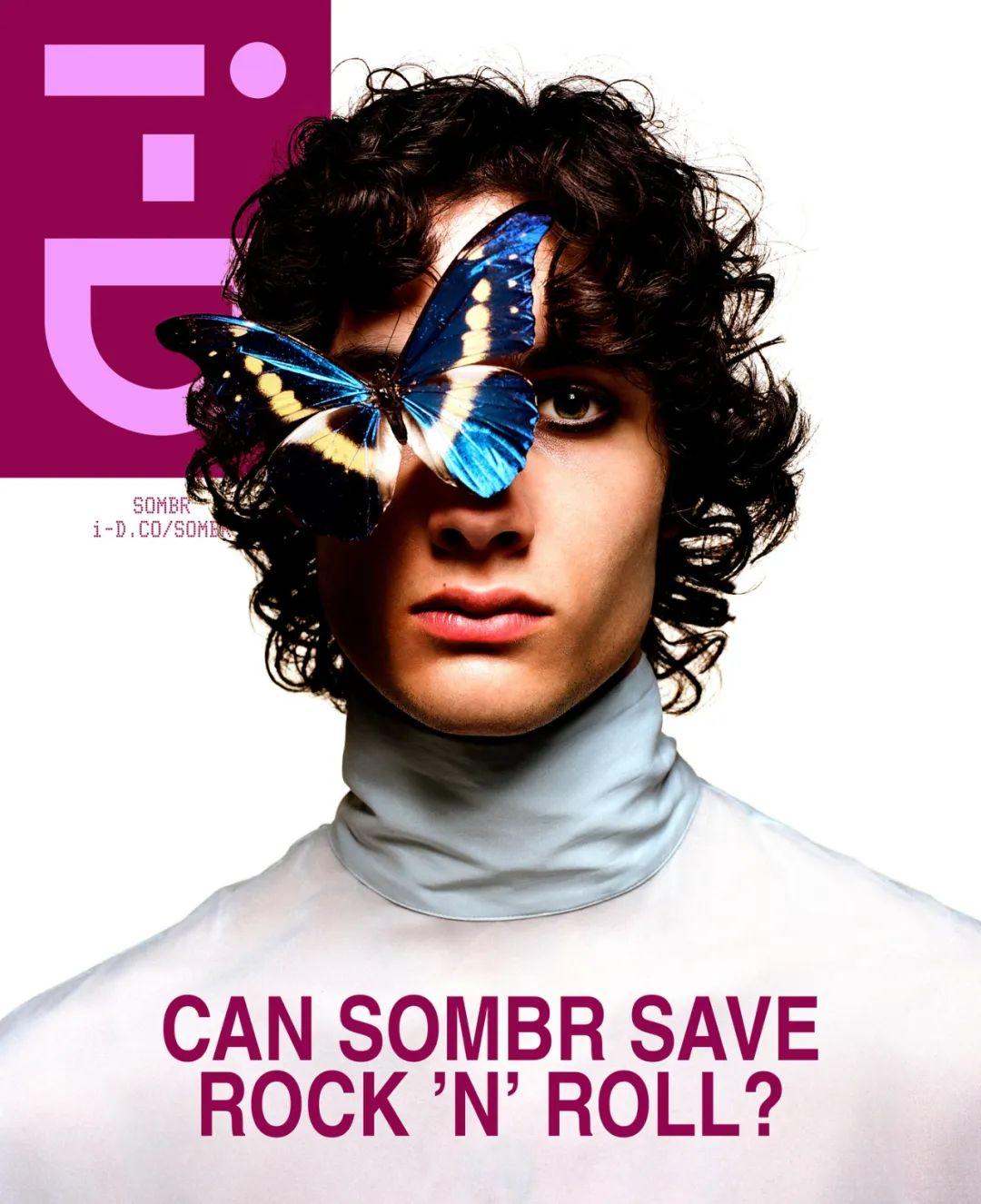 美国歌手 sombr 最近登上英国艺术大刊《i-D》的封面，蝴蝶亦为他倾倒。
封