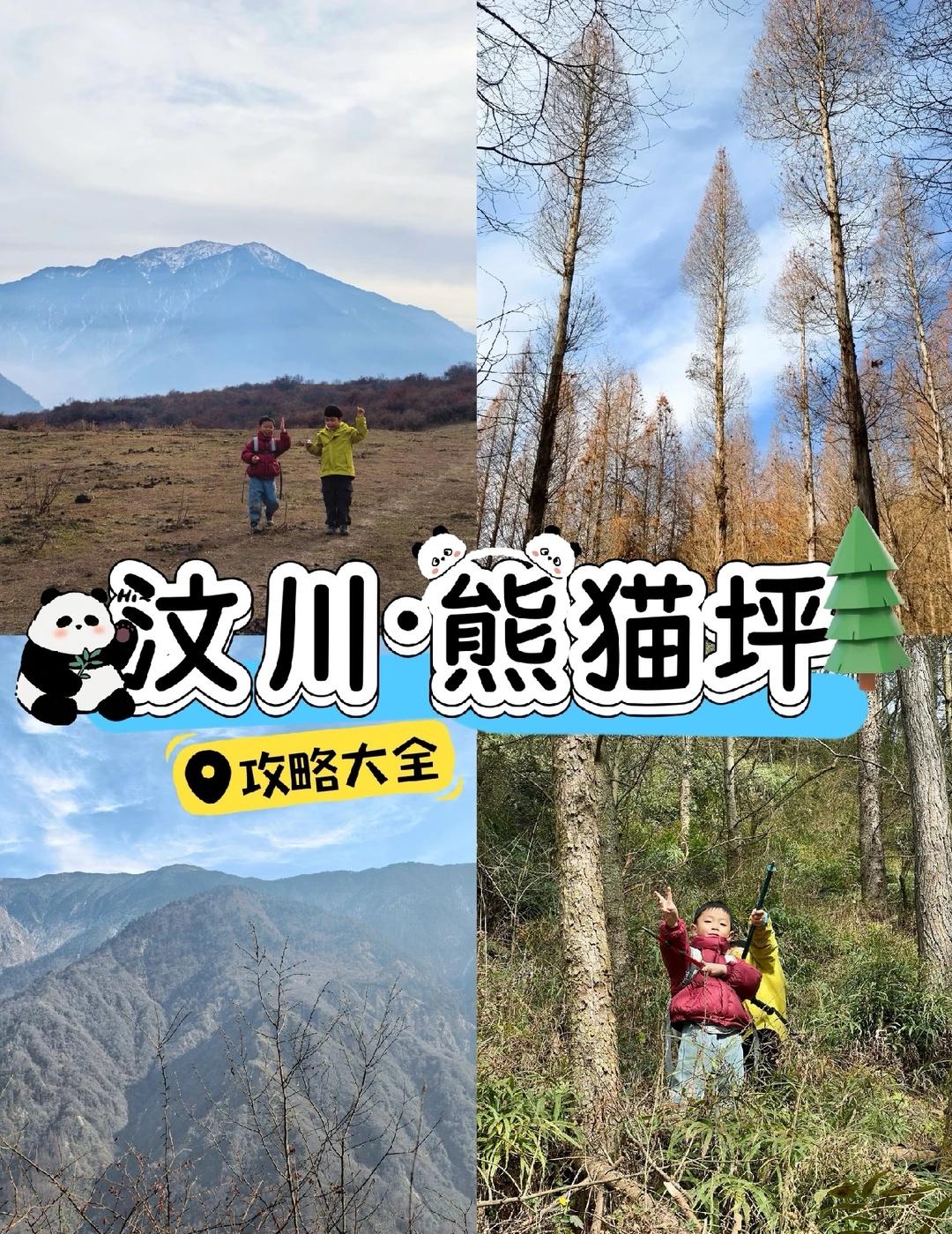 🐼成都1.5h｜『熊猫坪』徒步攻略｜看雪山
熊猫坪位于汶川县耿达镇，属卧龙自然