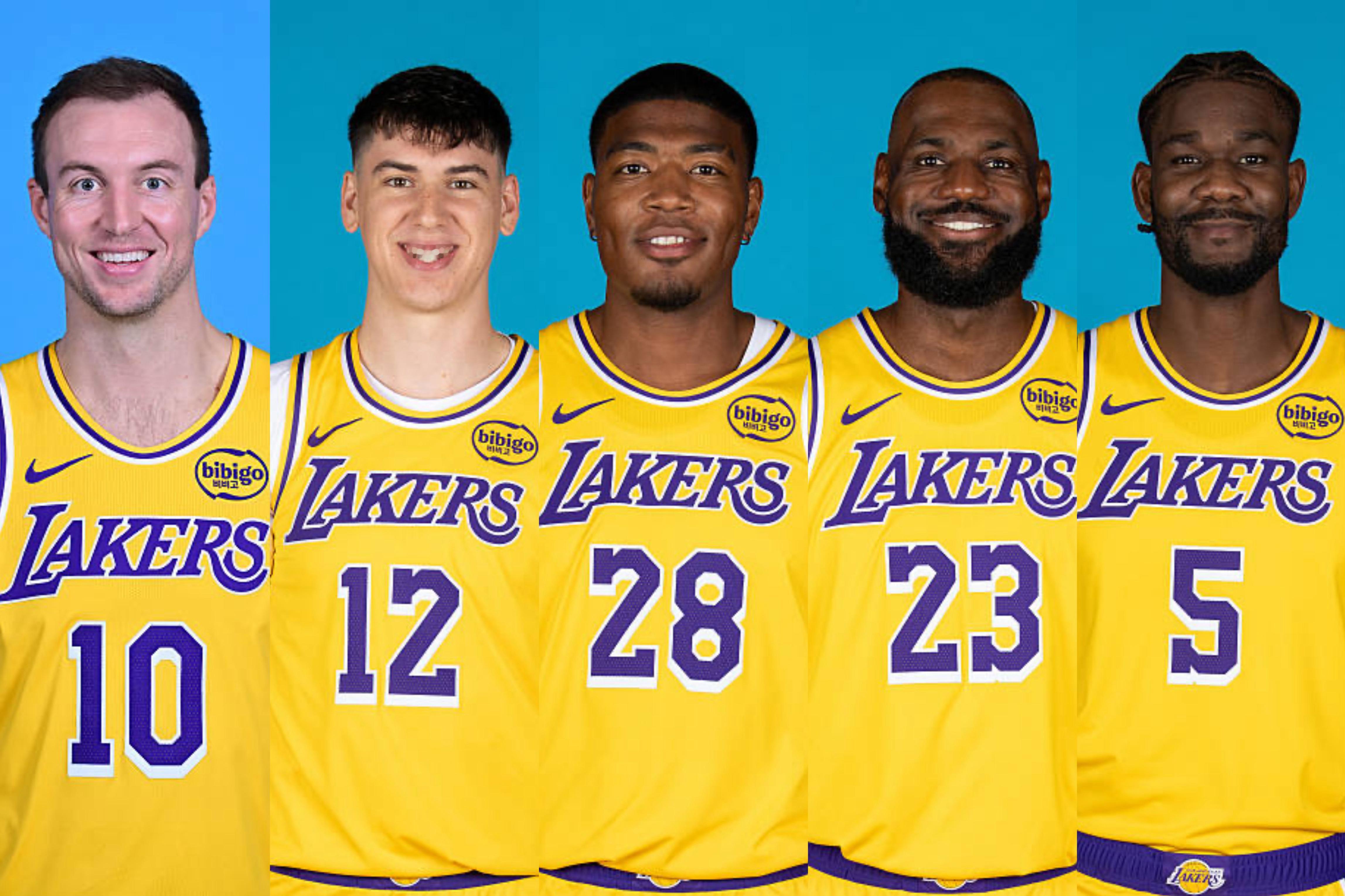 斯玛特复出打替补，湖人首发：肯纳德，拉拉维亚，八村垒，詹姆斯，艾顿太阳首发：吉莱