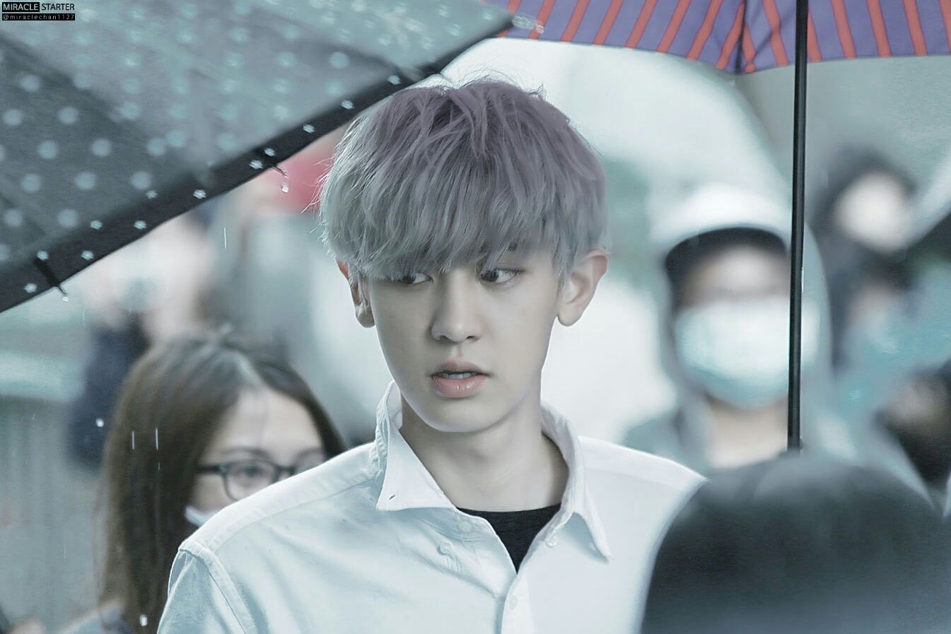 #朴灿烈[超话]#150605 音乐银行外出 ​​​