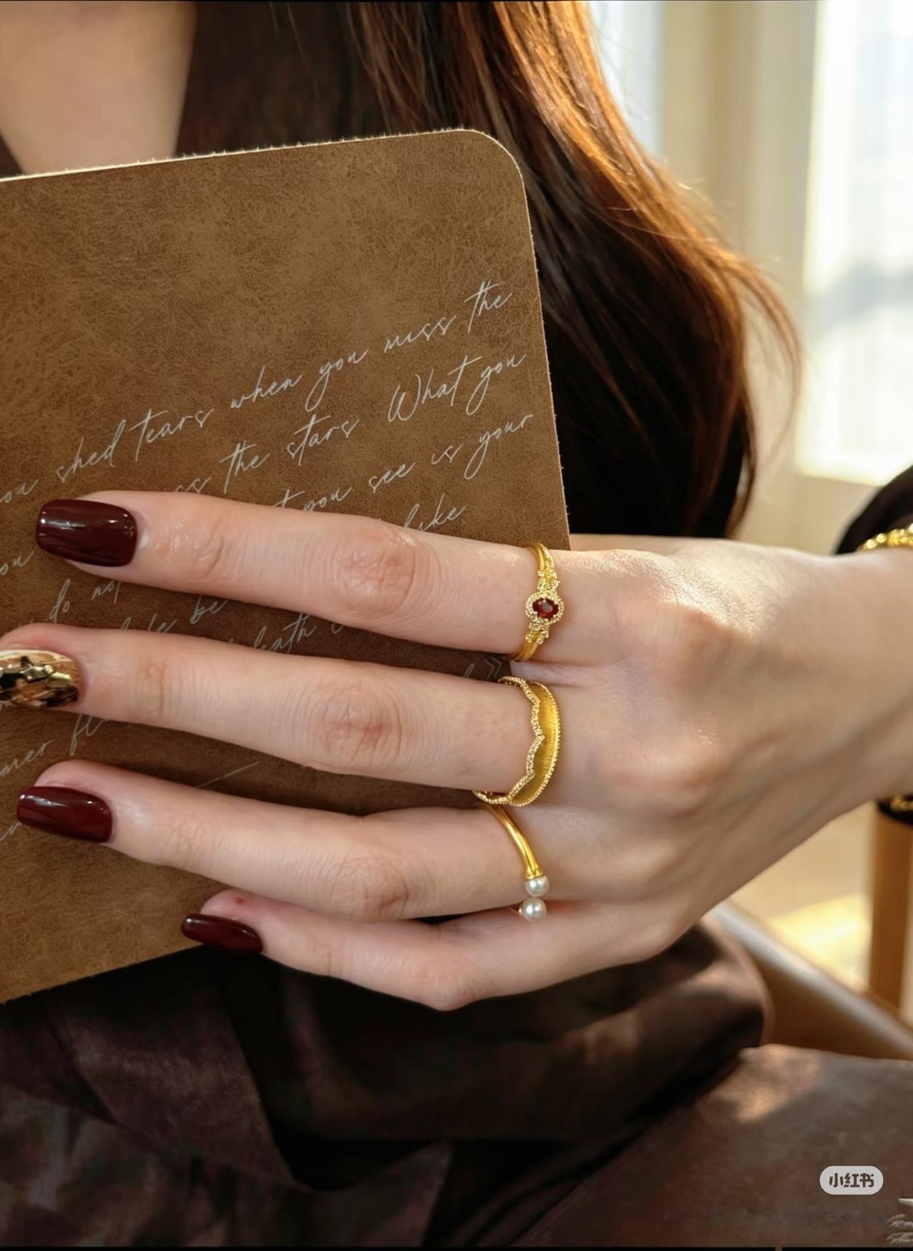 黄金戒指💍小克重🈶️姐妹喜欢吗