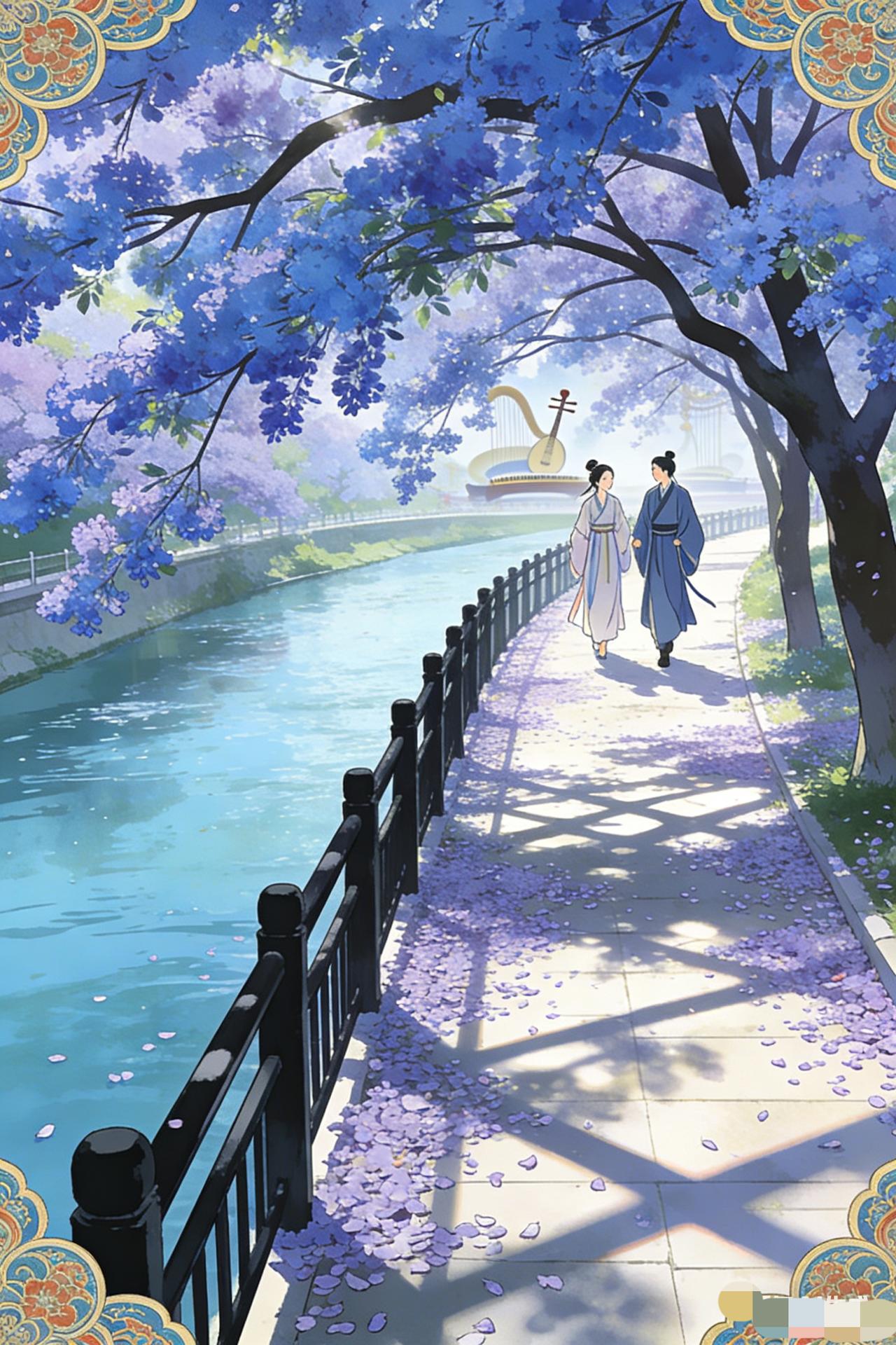 漫步在樱花树下，感受春天的浪漫与宁静。🌸🍃