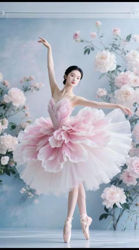 花仙子。AI梦幻芭蕾写真