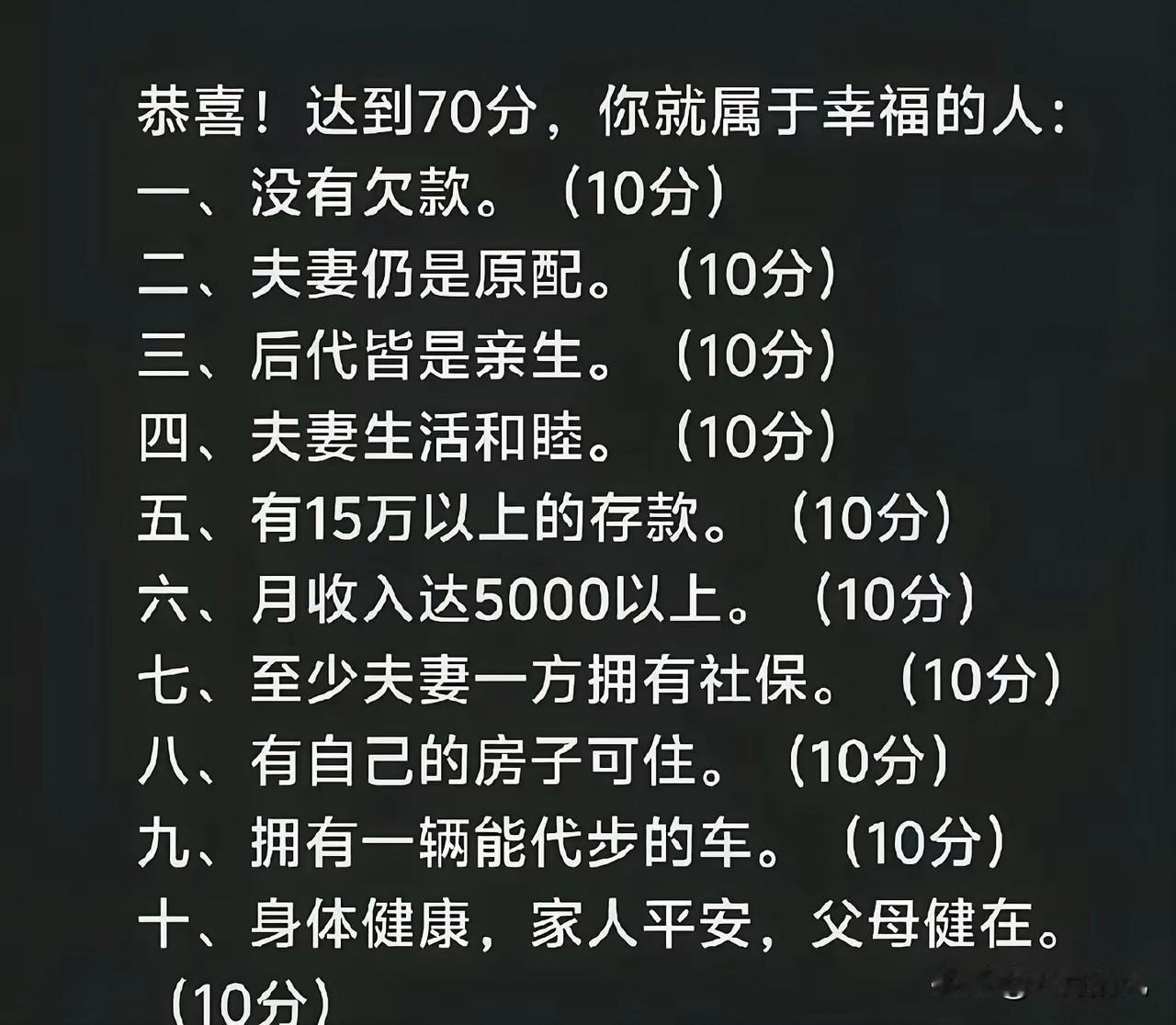盯着这幸福评分表

我扒拉着手指头算了八百遍

越算越心塞

没欠款（10分）