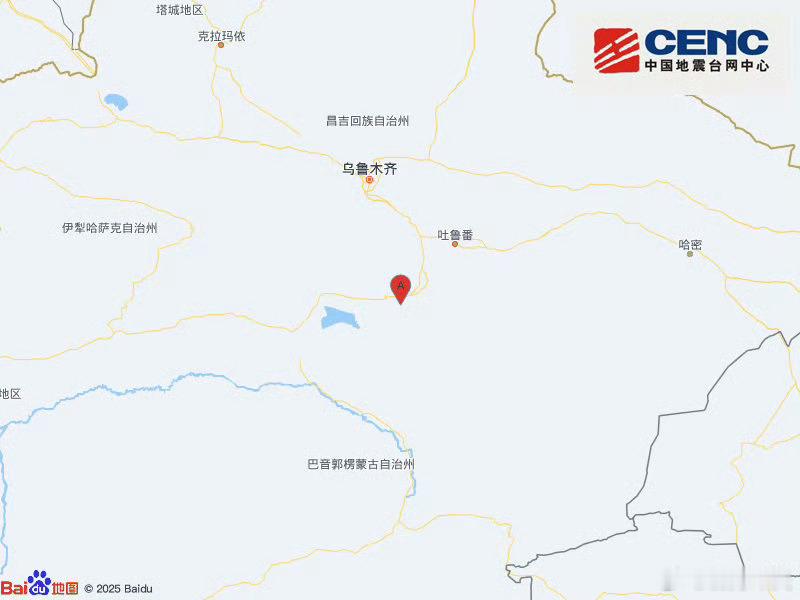 地震快讯中国地震台网自动测定：05月03日18时00分在新疆吐鲁番市托克逊县附近