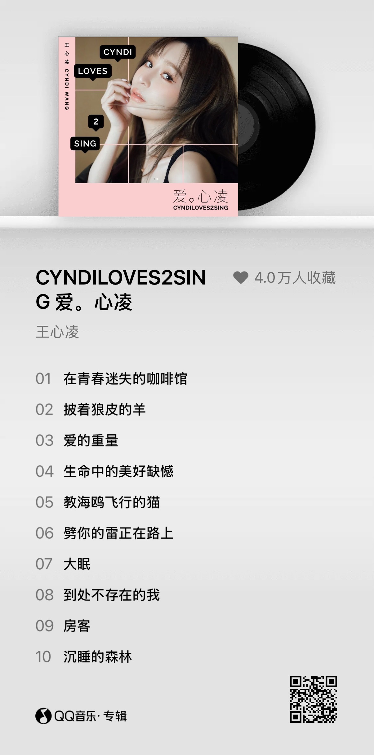 好想要一张CYNDI LOVES2SING的黑胶唱片 